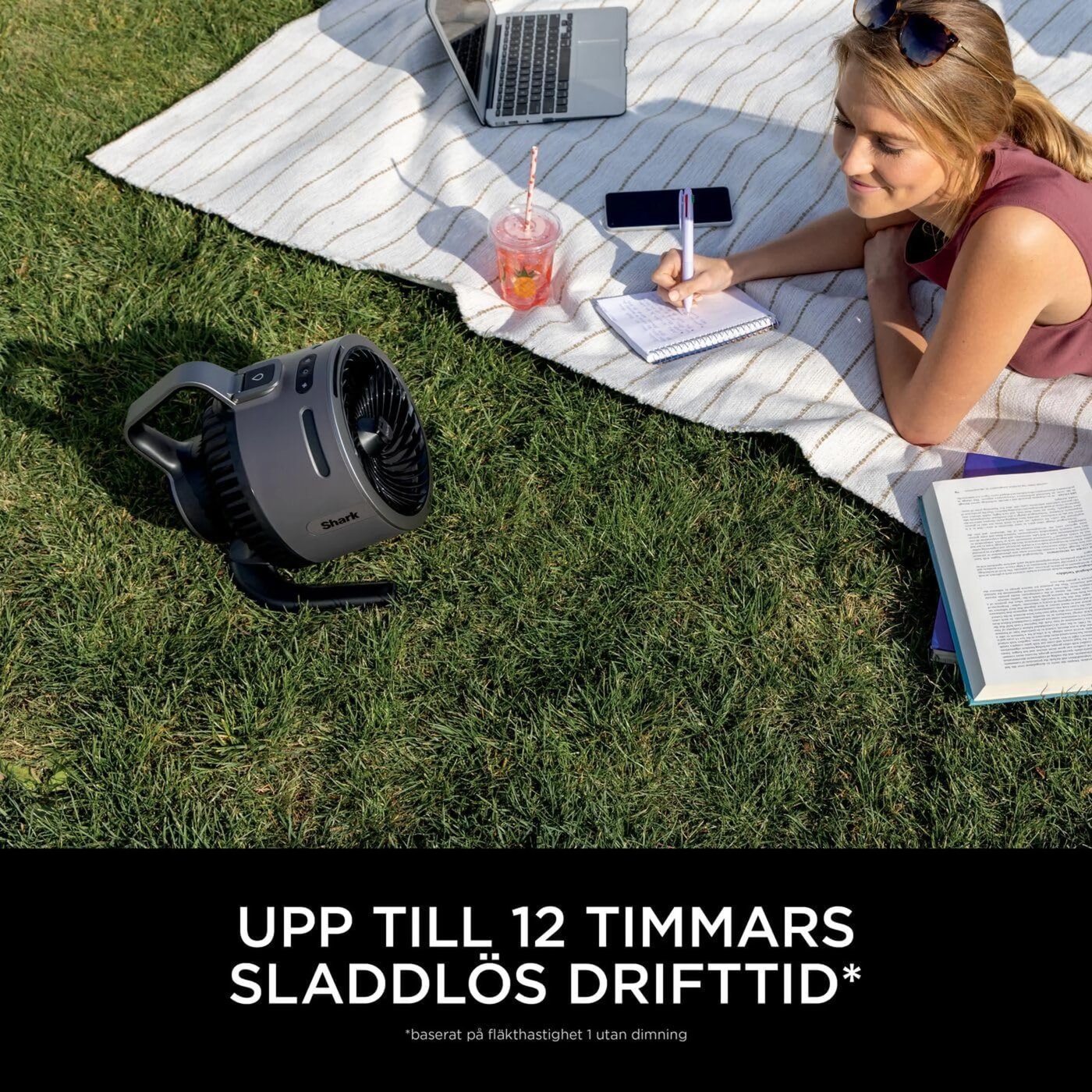 Shark FlexBreeze HydroGo dimfläkt Antracitgrå