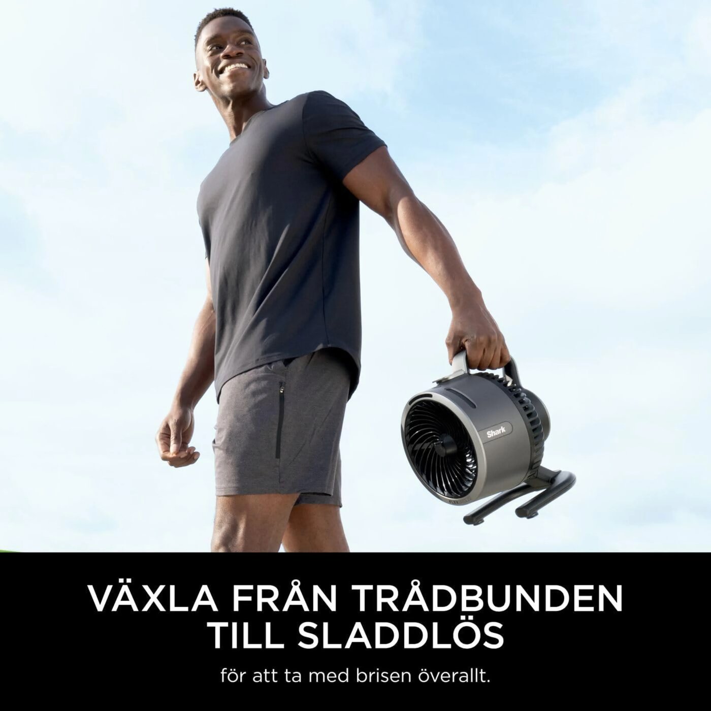 Shark FlexBreeze HydroGo dimfläkt Antracitgrå