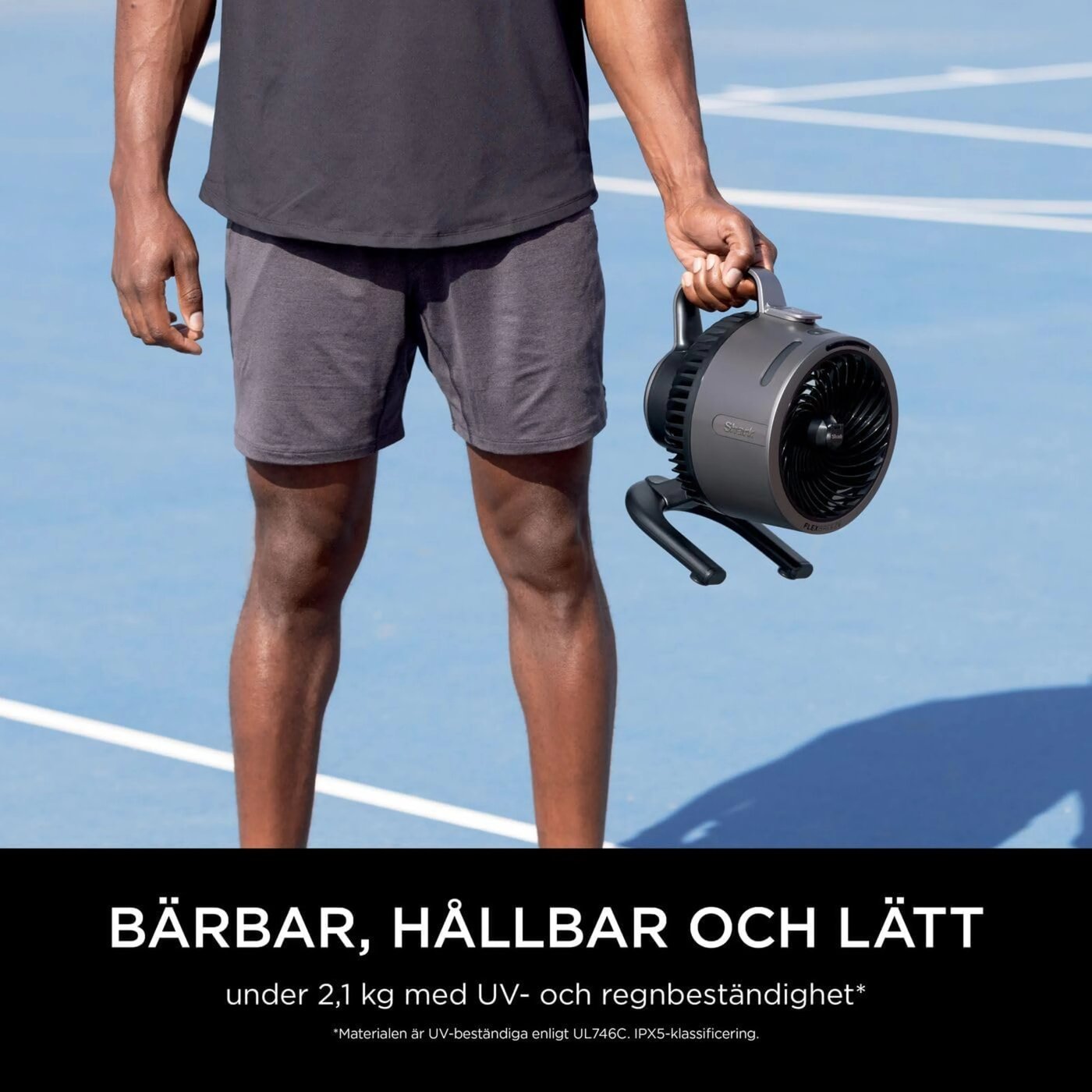 Shark FlexBreeze HydroGo dimfläkt Antracitgrå