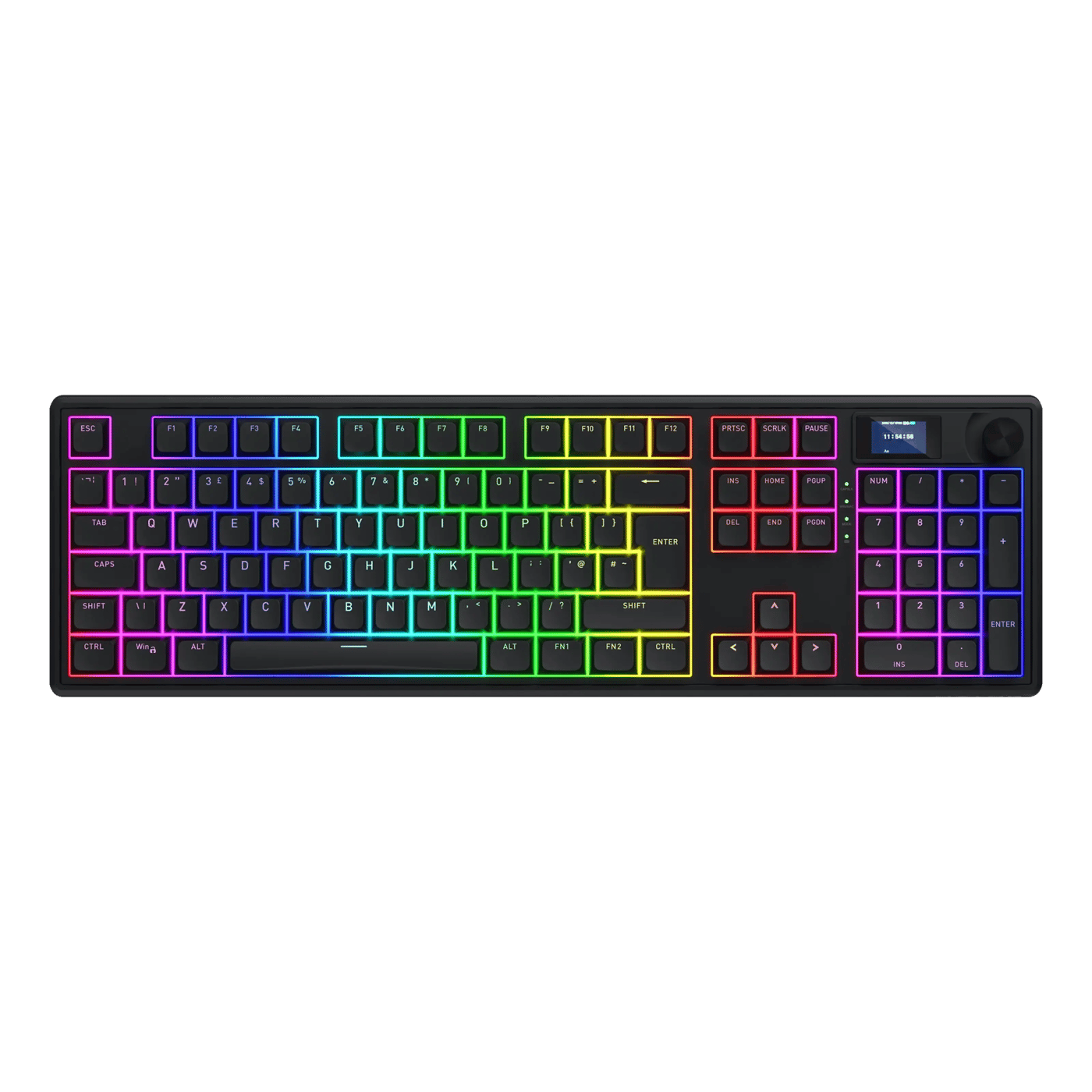 HATOR Skyfall 100 Pro trådlöst gamingtangentbord Svart