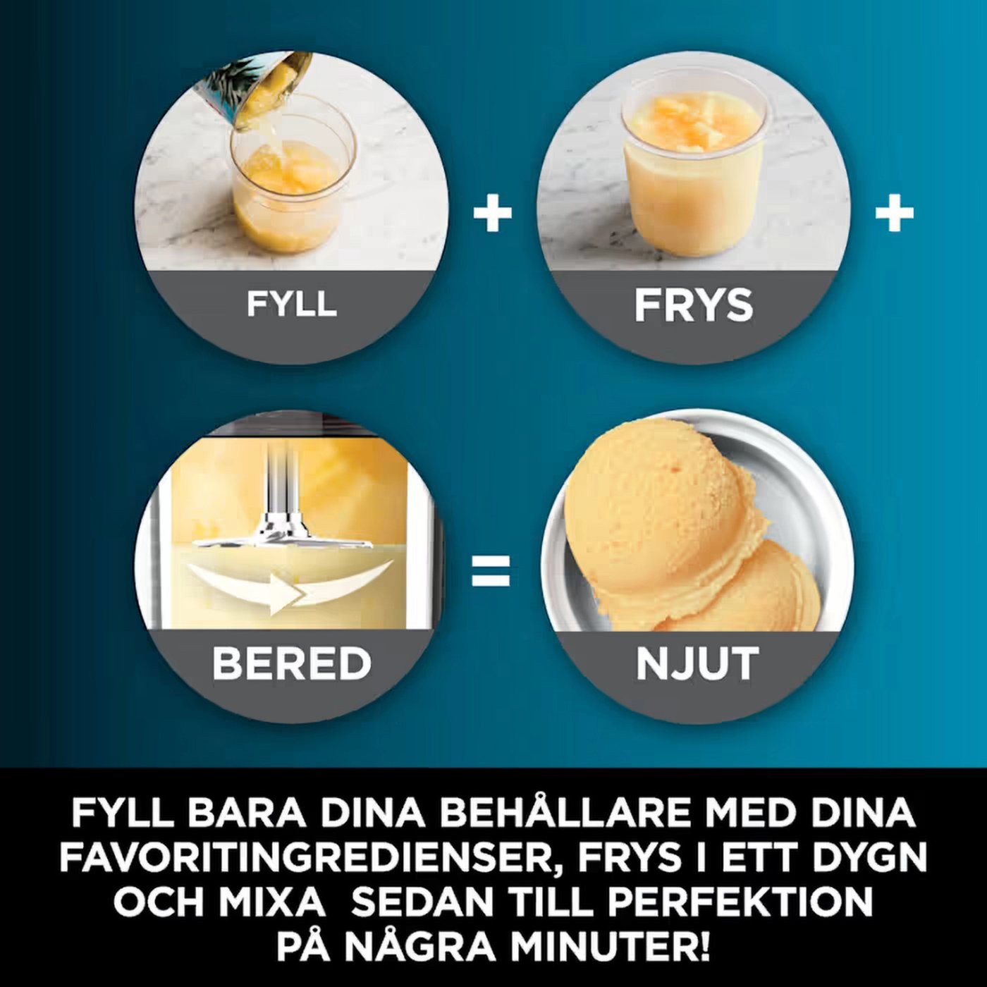 Ninja CREAMi glassmaskin med 7 program