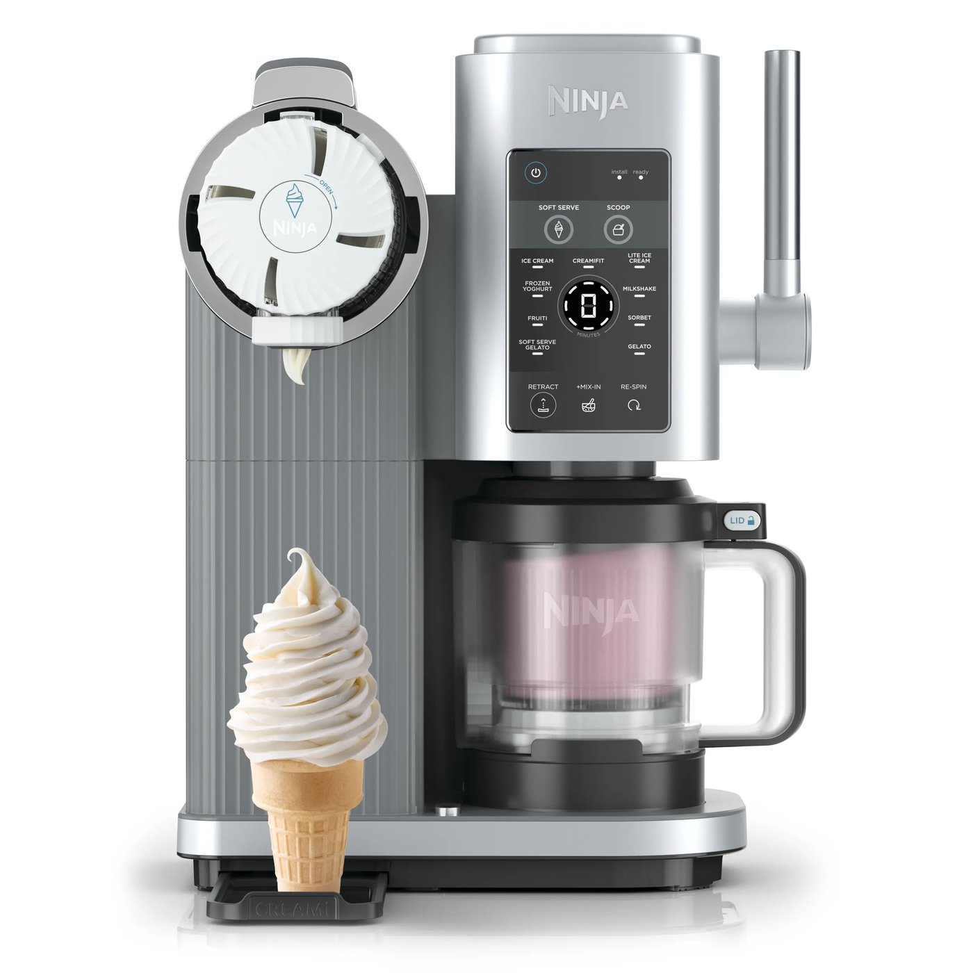 Ninja CREAMi Scoop & Swirl 13-i-1 iskremmaskin Platinum Silver