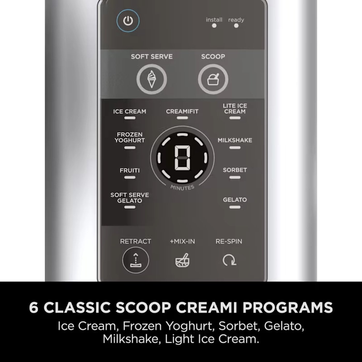 Ninja CREAMi Scoop & Swirl 13-i-1 iskremmaskin Platinum Silver
