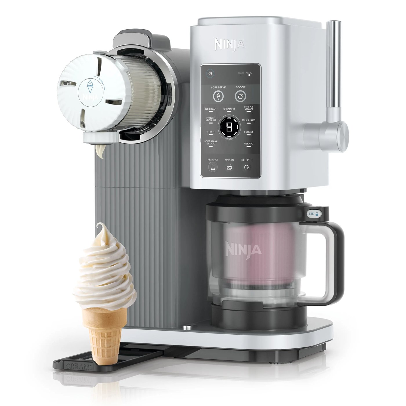 Ninja CREAMi Scoop & Swirl 13-i-1 iskremmaskin Platinum Silver