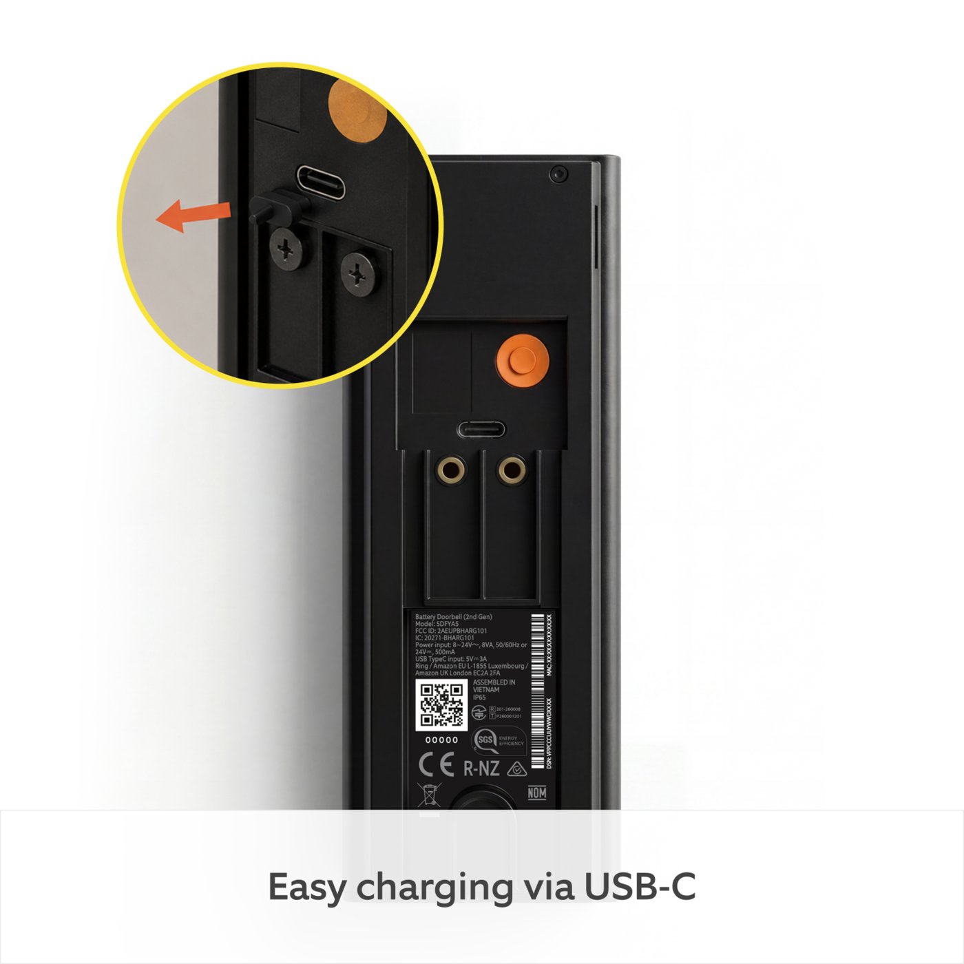 Ring Battery Video Doorbell Retinal 2K Matte Mocha