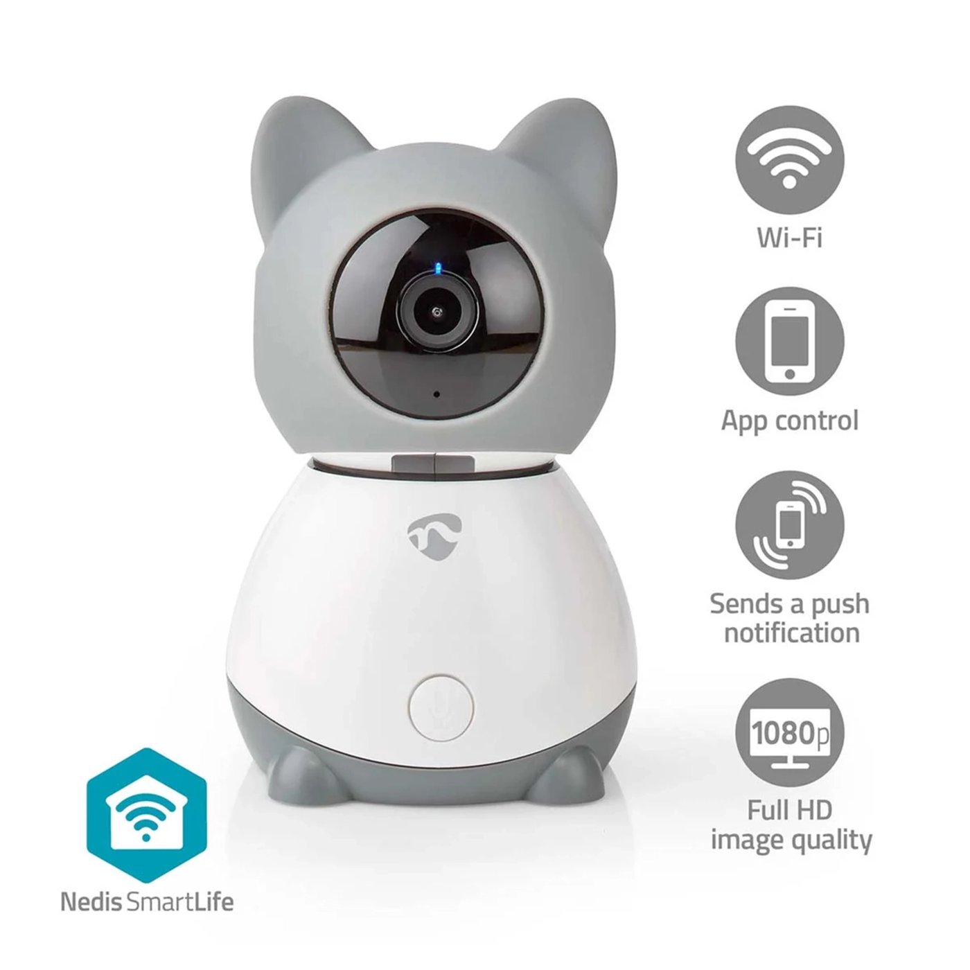 Nedis SmartLife Babycam Full HD med mørkersyn