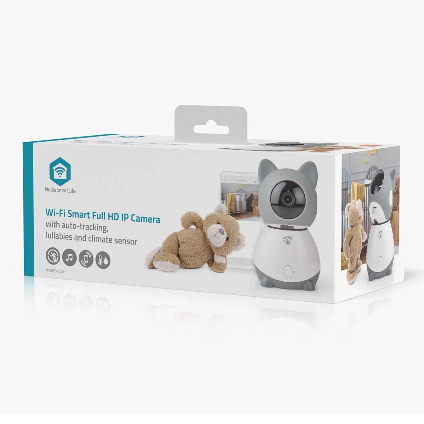 Nedis SmartLife Babycam Full HD med mørkersyn
