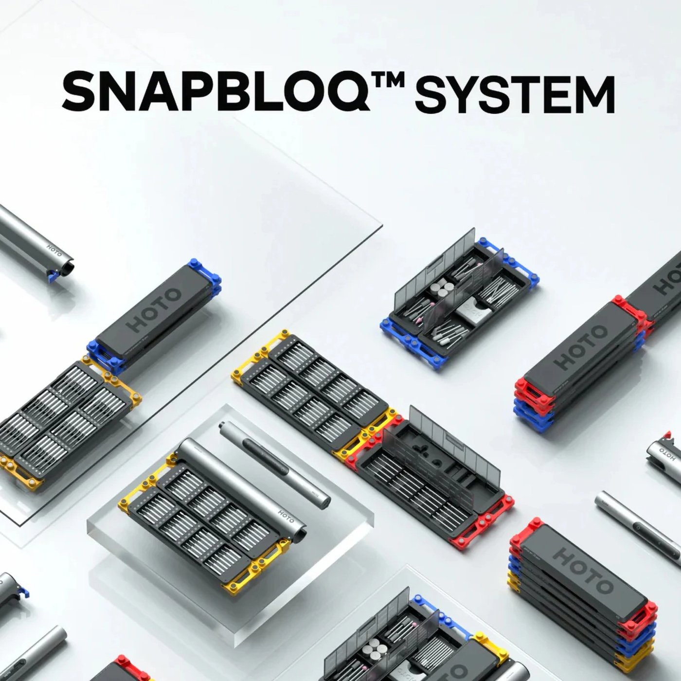 HOTO SNAPBLOQ R-A04 roterande multiverktyg 38 tillbehör
