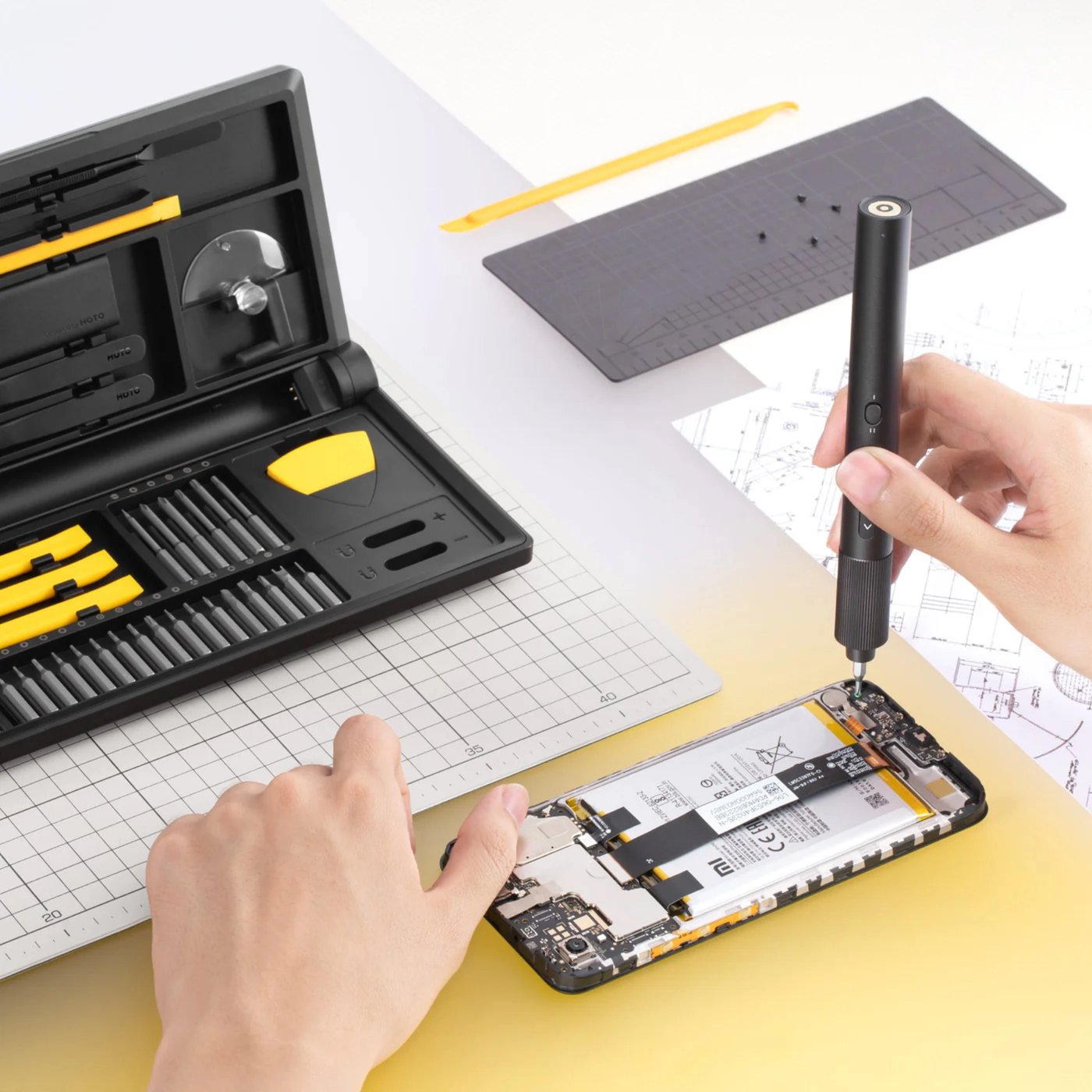 HOTO Precision Screwdriver Kit Pro elektrisk mejselsats 48 delar