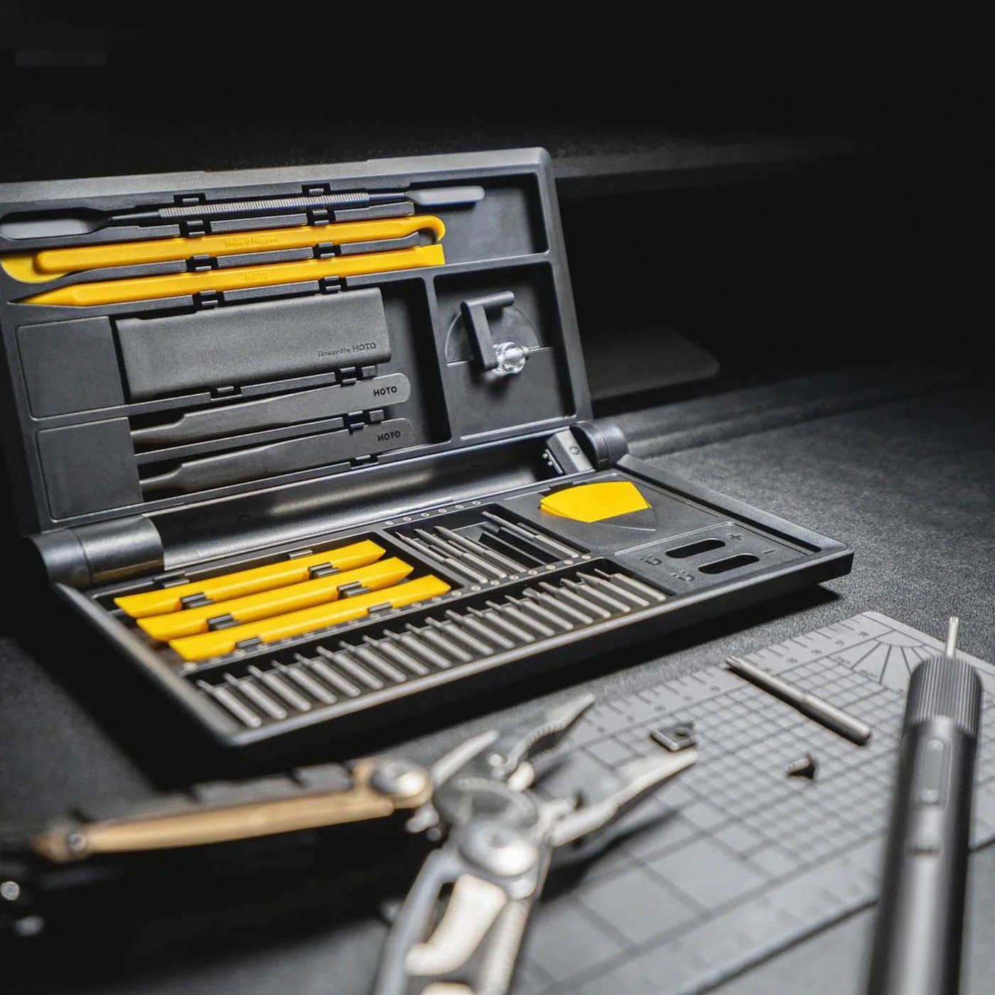 HOTO Precision Screwdriver Kit Pro elektrisk mejselsats 48 delar