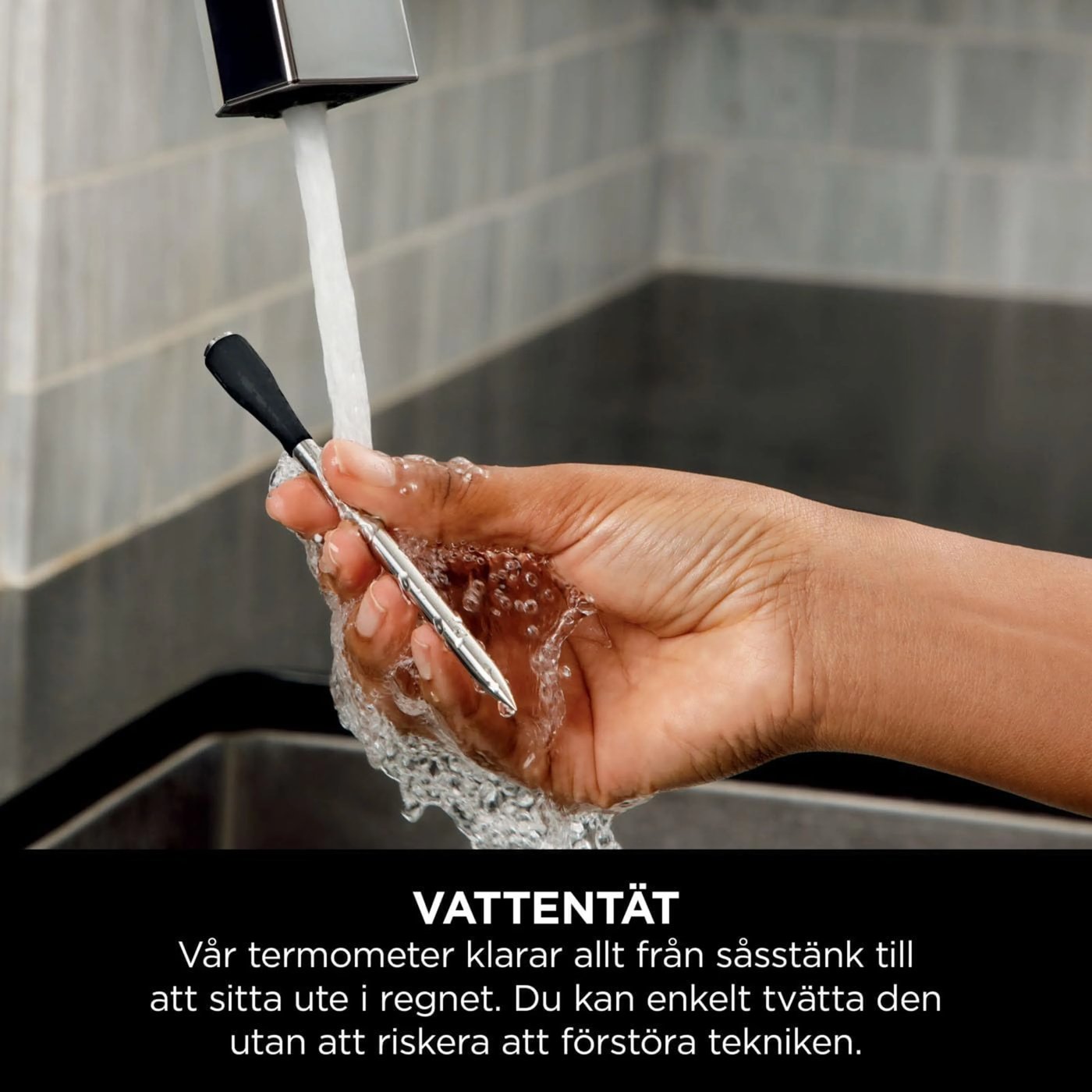 Ninja ProChef trådlös stektermometer Svart/silver