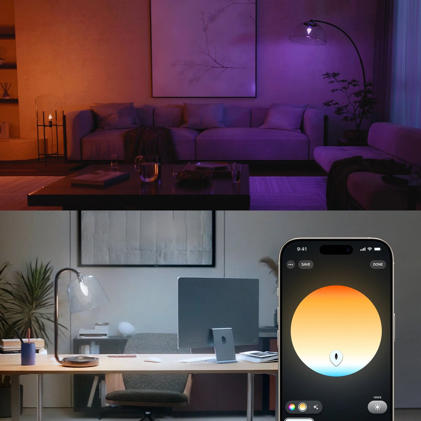 Philips Hue White and Color Ambiance kronelys E14 1-pk.