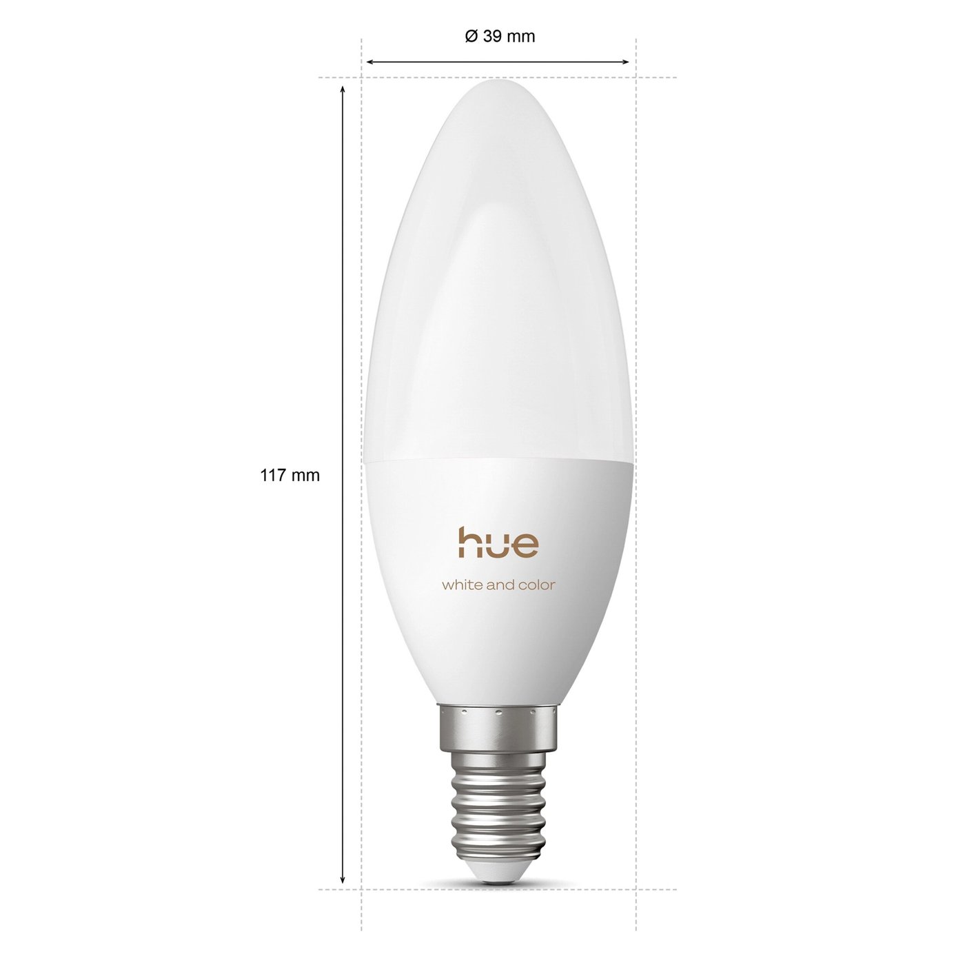 Philips Hue White and Color Ambiance kronelys E14 1-pk.