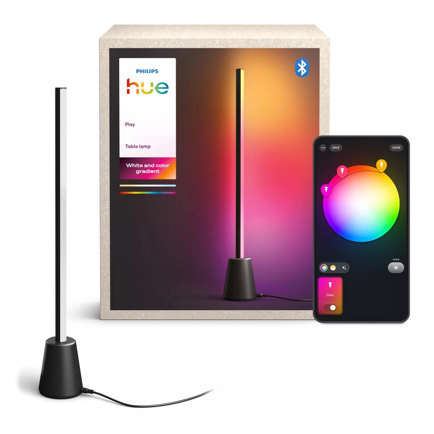 Philips Hue Play bordslampa svart