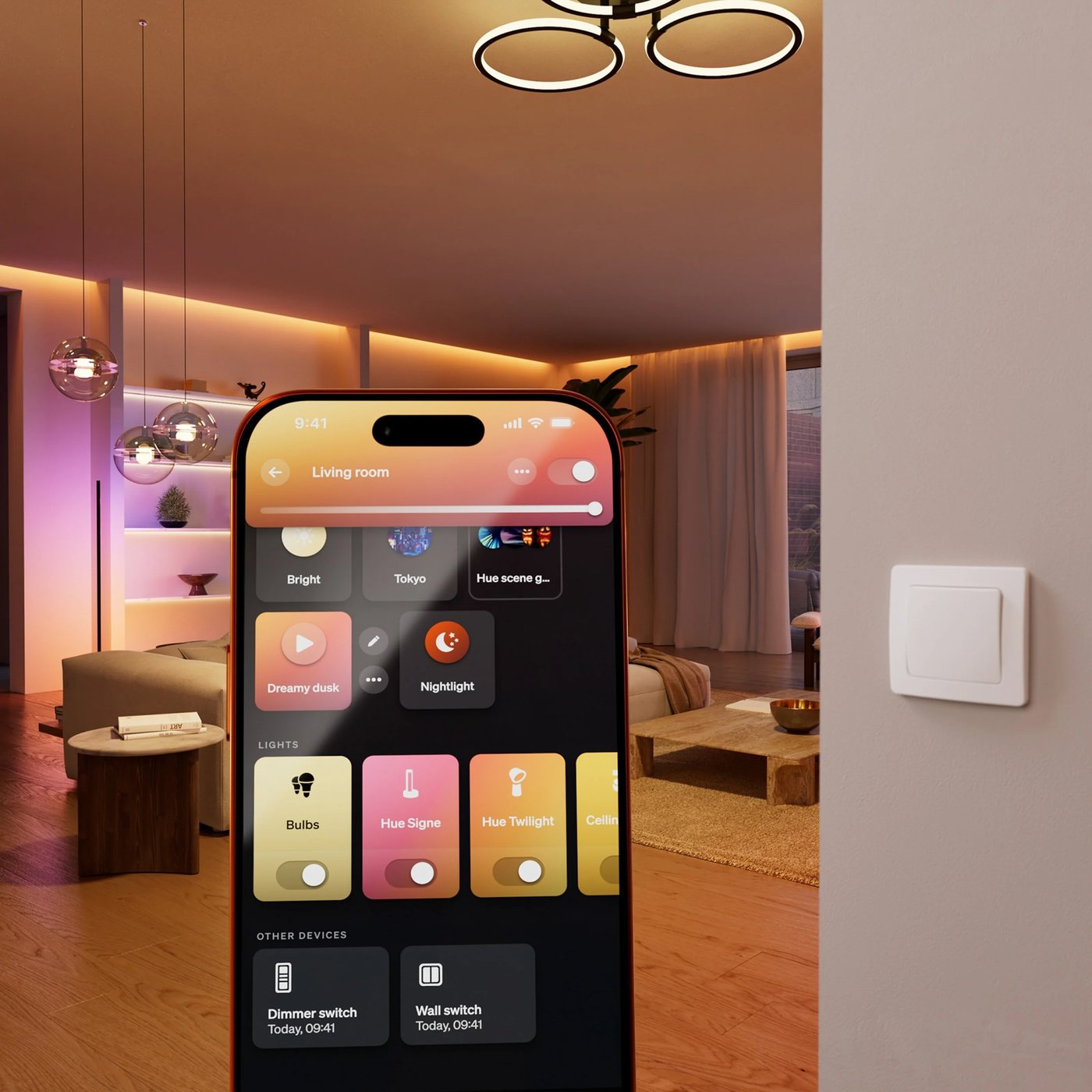 Philips Hue Wired Wall Switch Module 2-pack