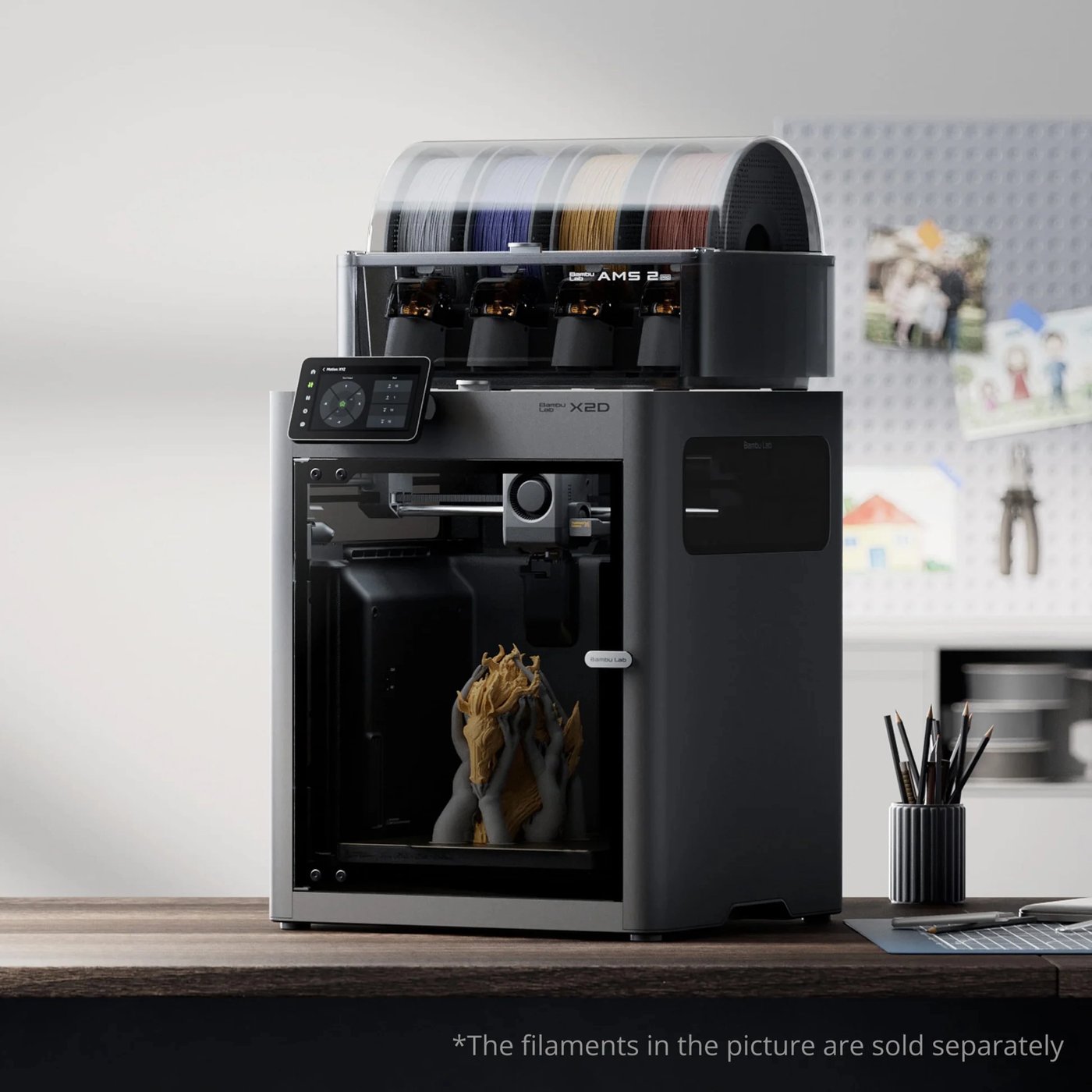 Bambu Lab X2D AMS Combo 3D-skrivare