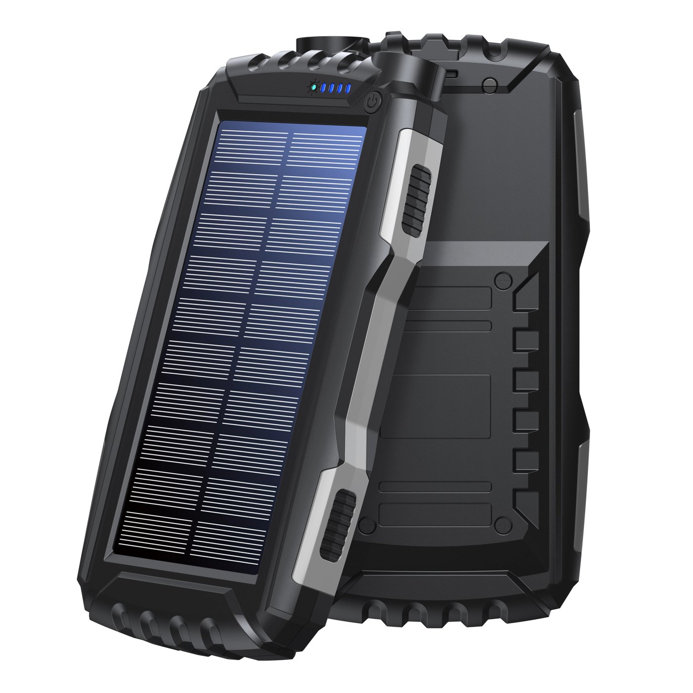 Denver Powerbank med solpanel och ficklampa 20 000 mAh