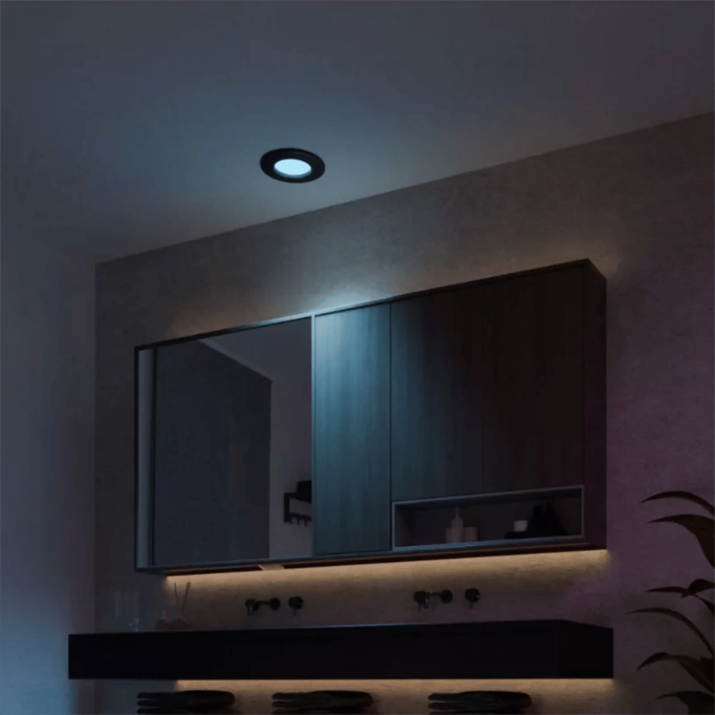 Philips Hue Slim infälld spotlight 90 mm 1-pack Svart