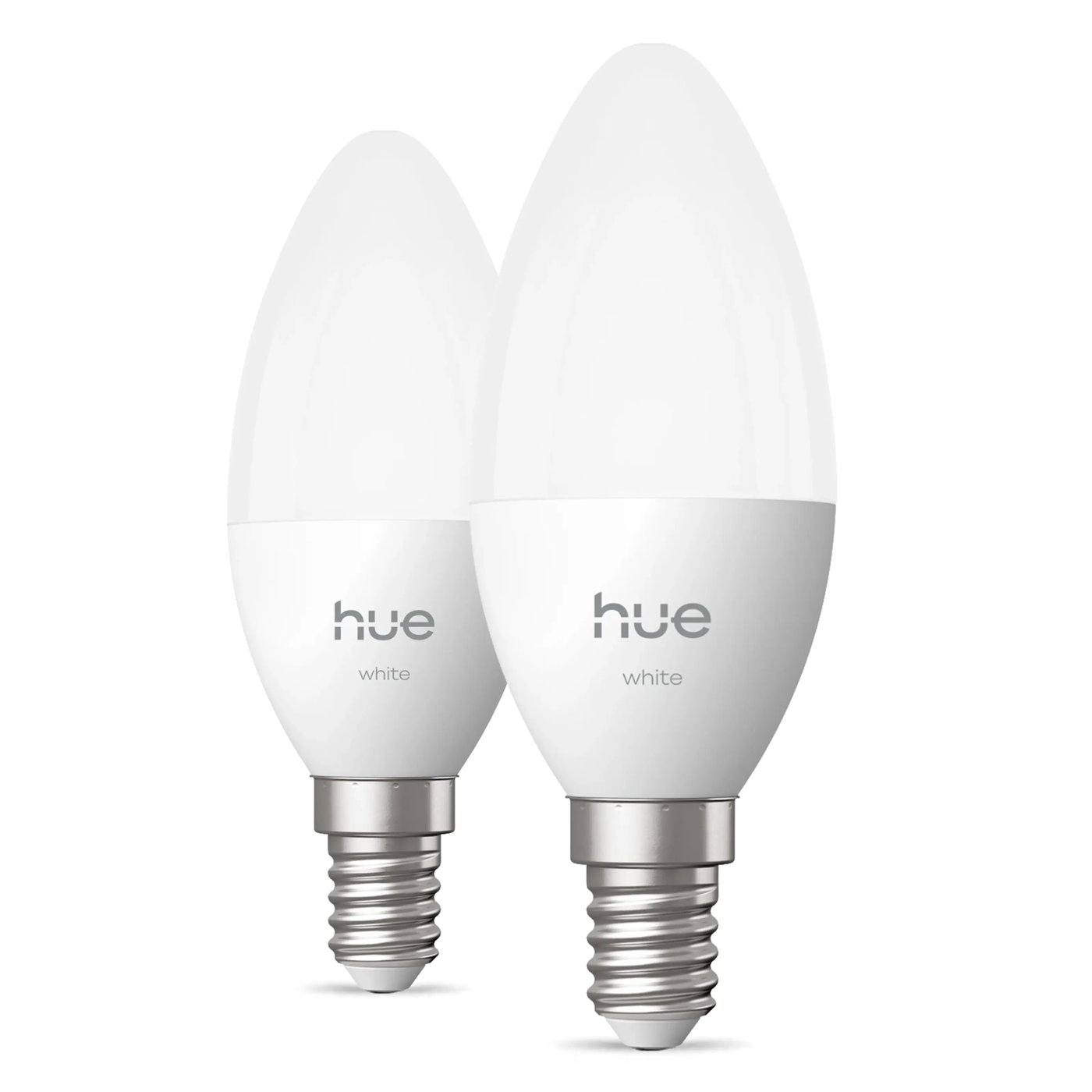 Philips Hue White smart LED-kronlys E14 2-pakning