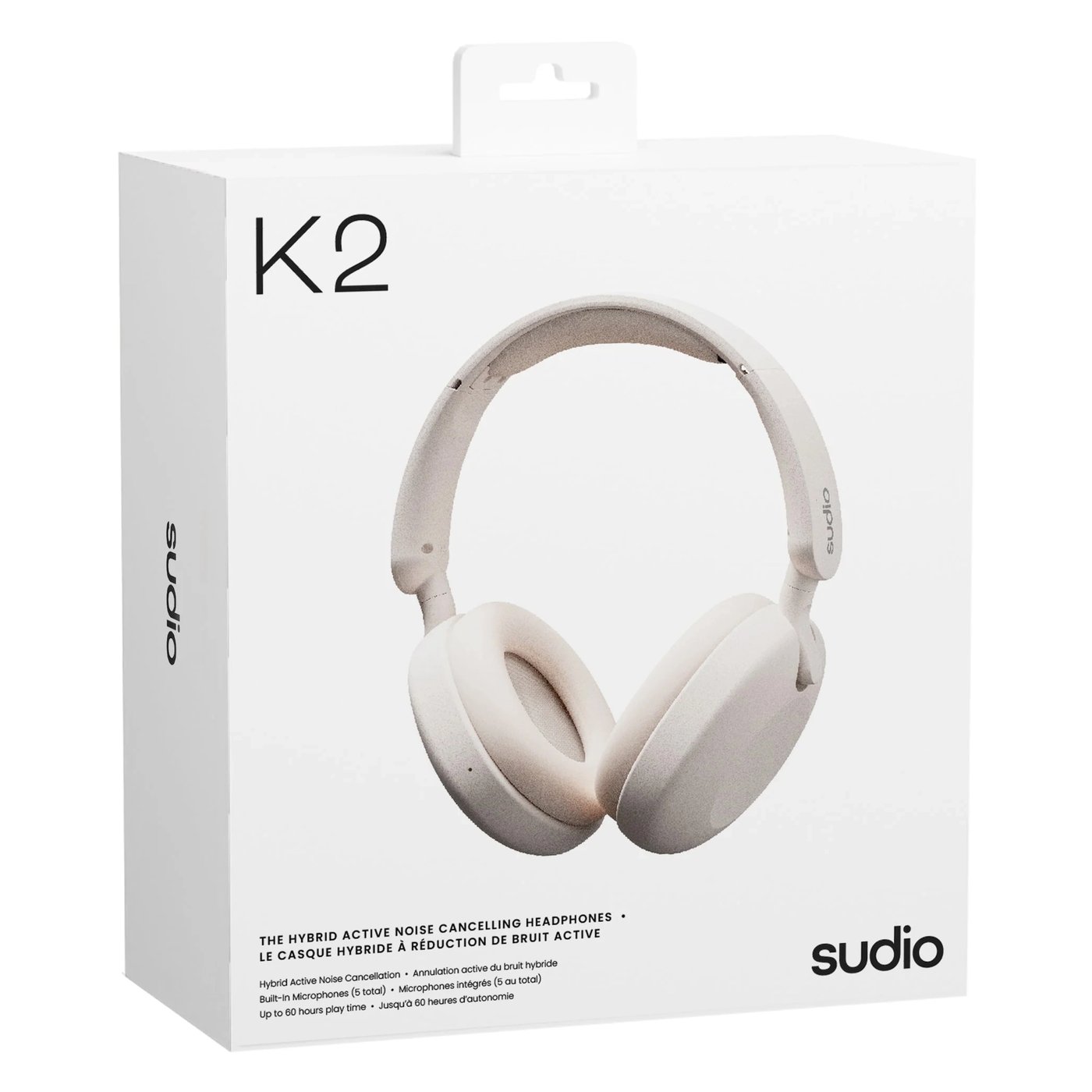 Sudio K2 trådløse over-ear-hodetelefoner Hvit
