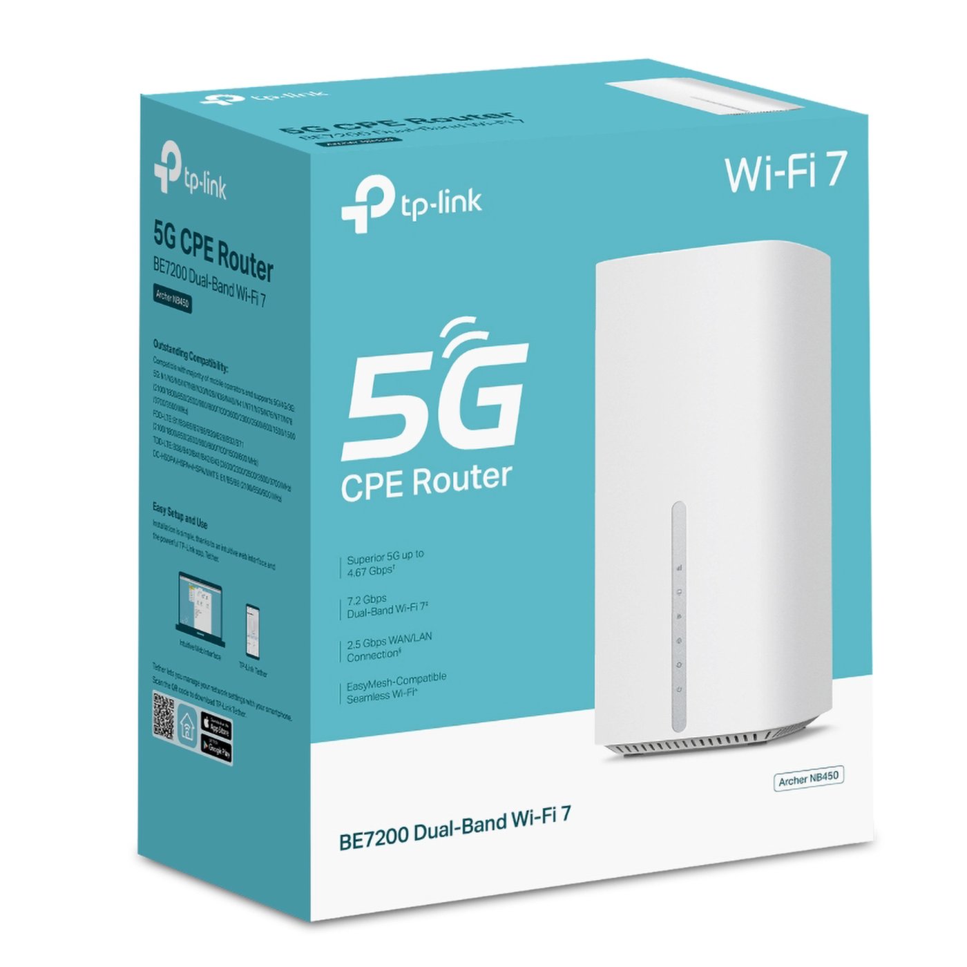 TP-Link Archer NB450 5G Wi-Fi 7-ruter