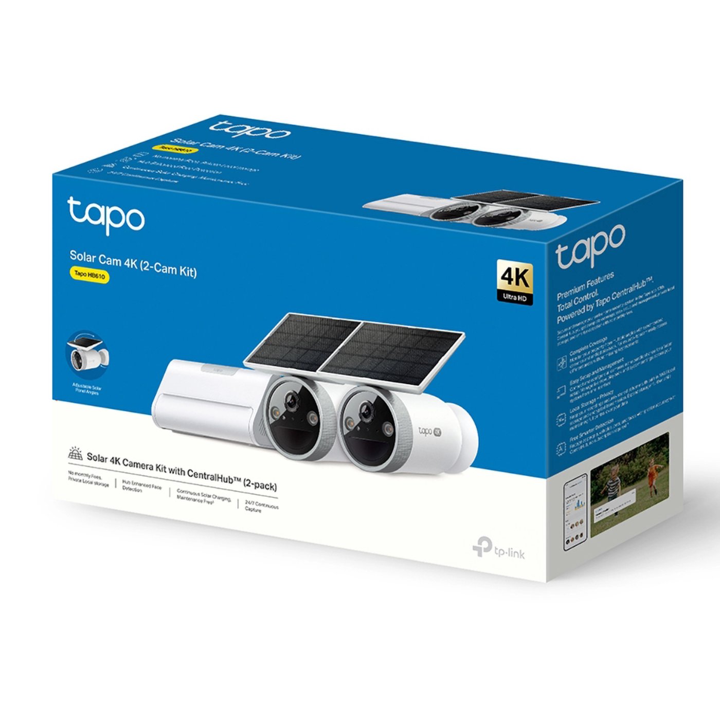 TP-Link Tapo HB610 4K-solkameraer 2-pakning + H500 CentralHub