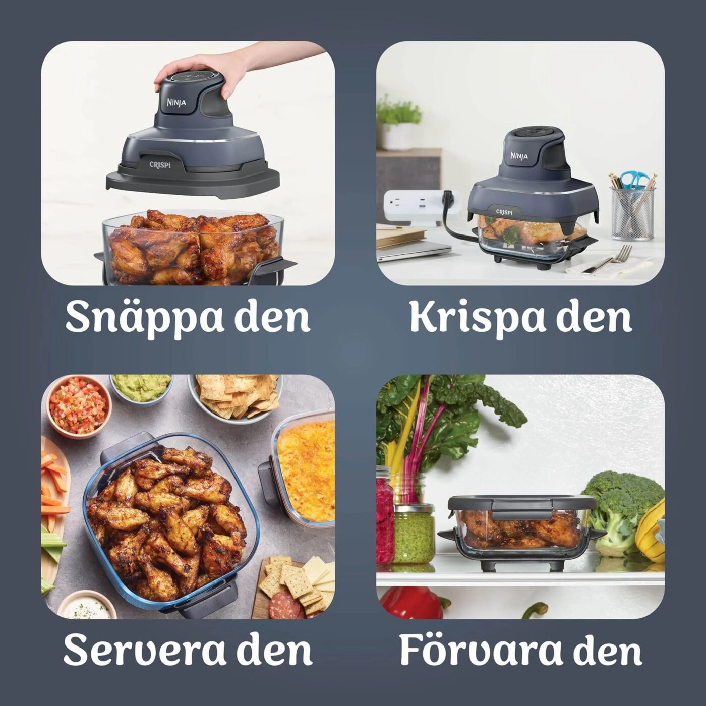 Ninja CRISPi 4-i-1 airfryer 1700 W