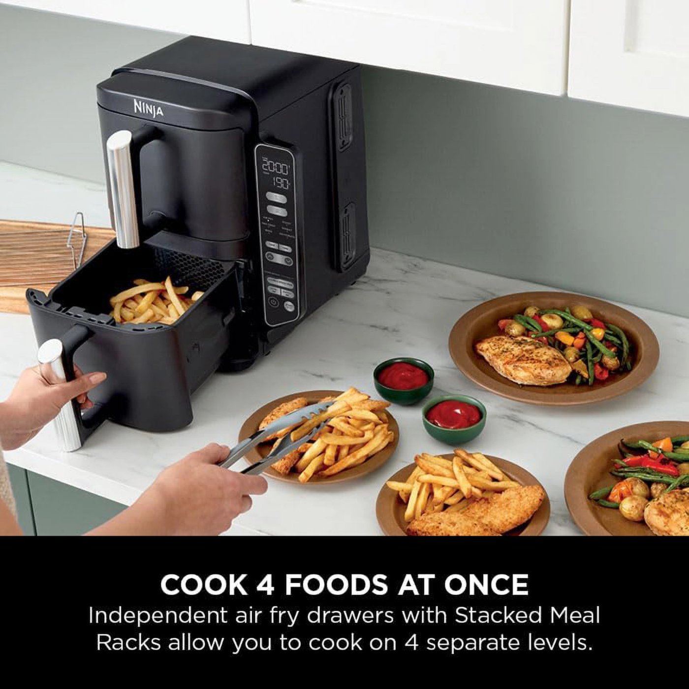 Ninja Stacked Dual Zone airfryer 7,6 L