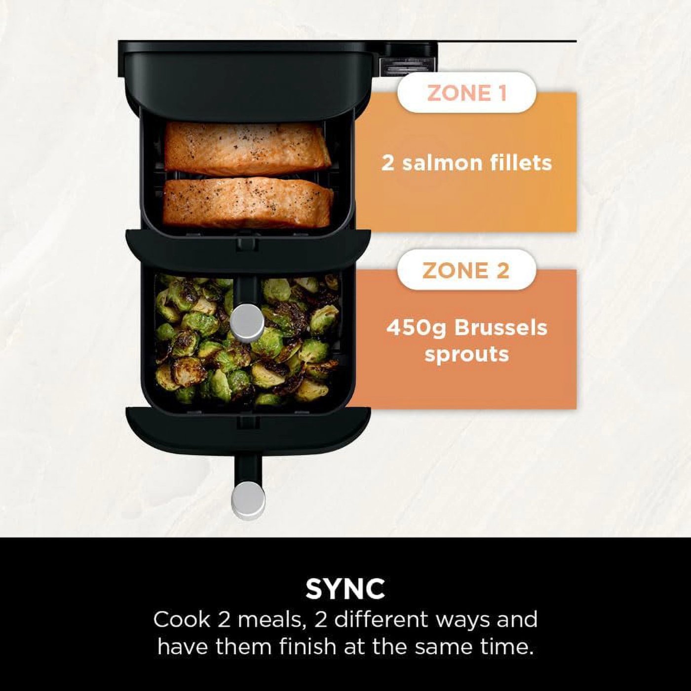 Ninja Stacked Dual Zone airfryer 7,6 L