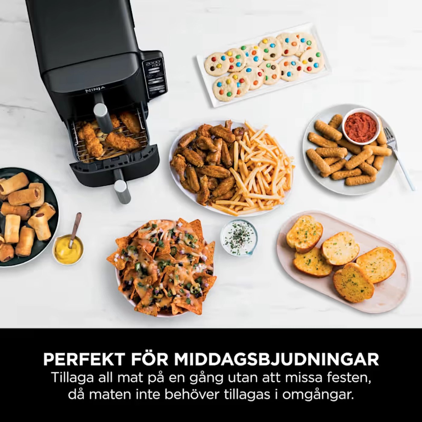 Ninja Stacked Dual Zone varmluftsfritös 7,6 L