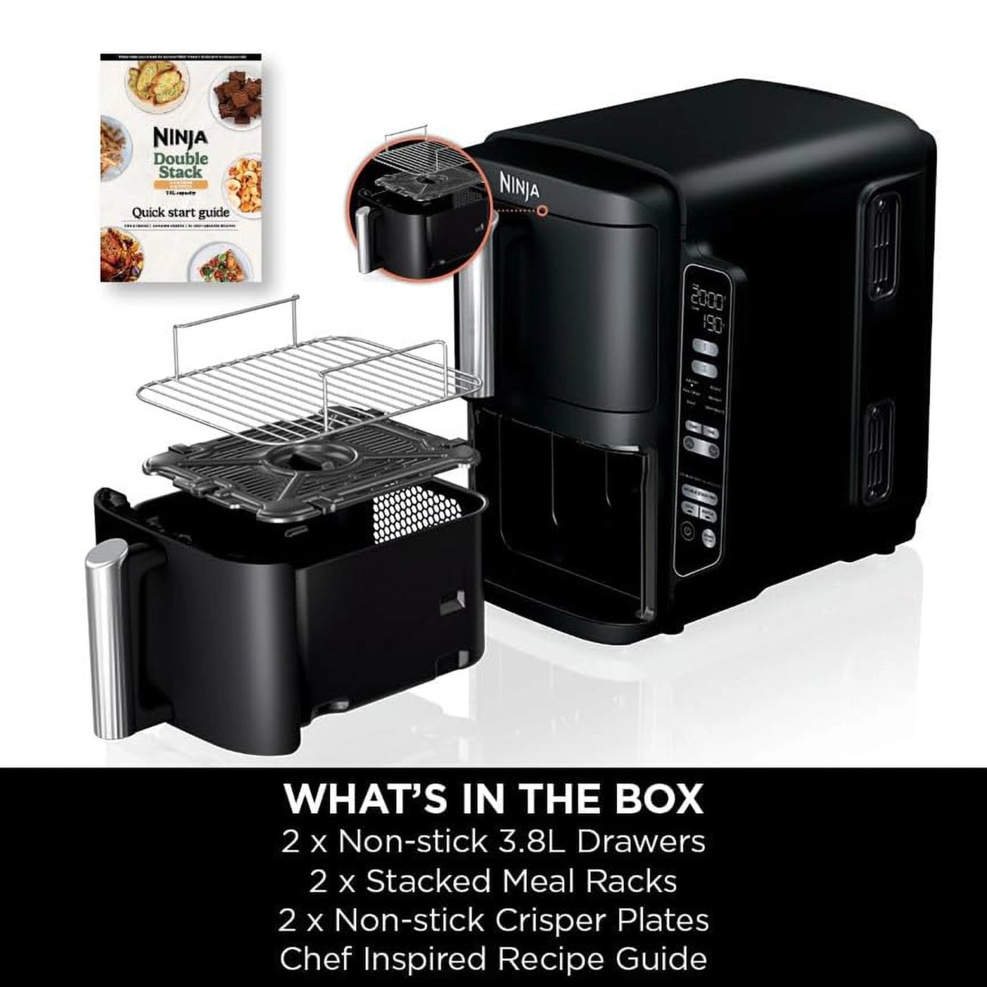 Ninja Stacked Dual Zone airfryer 7,6 L