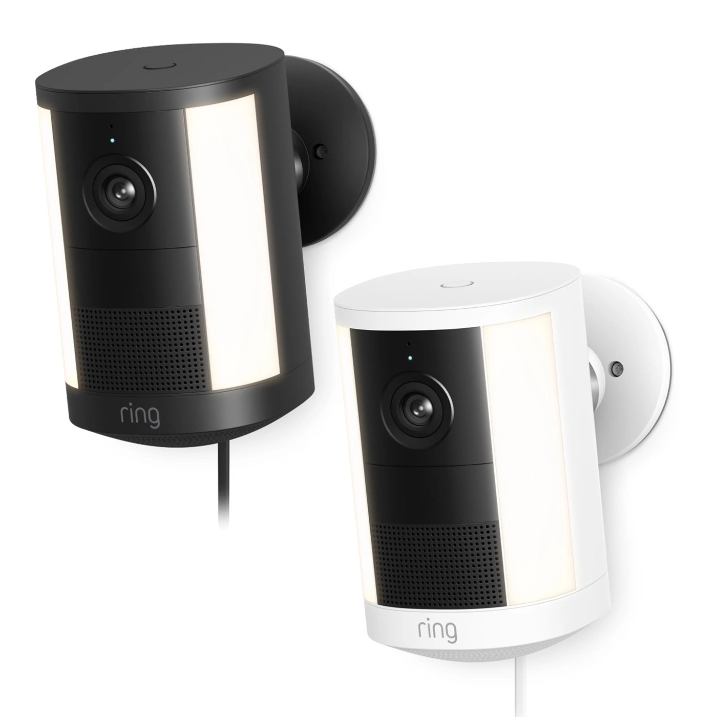 Ring Spotlight Cam Pro plug-in övervakningskamera Vit