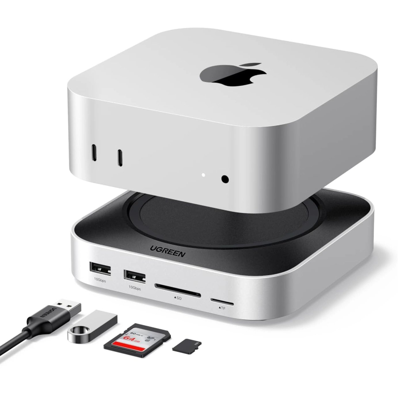 Ugreen Mac mini 11-i-1-dockningsstation med SSD-plats
