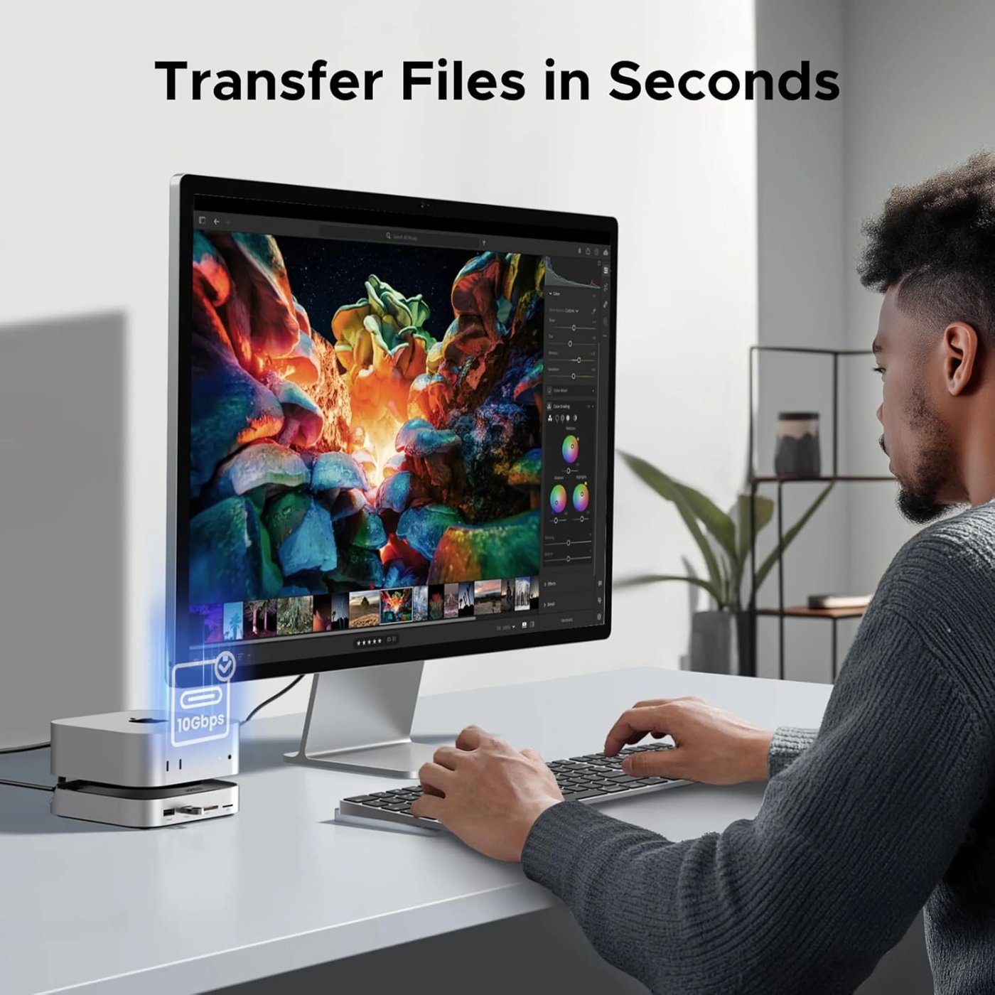 Ugreen Mac mini 11-i-1-dockningsstation med SSD-plats