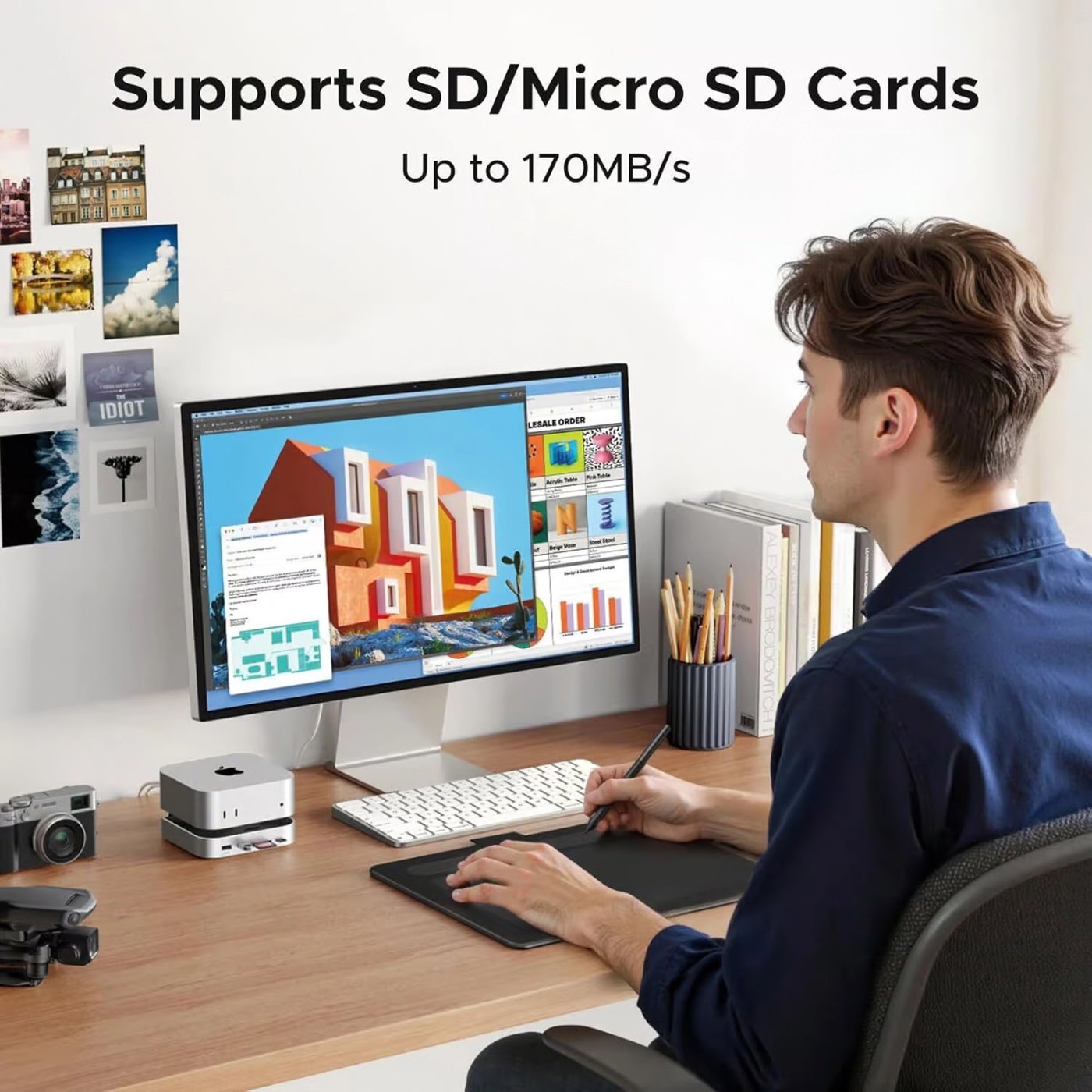 Ugreen Mac mini 11-i-1-dockningsstation med SSD-plats