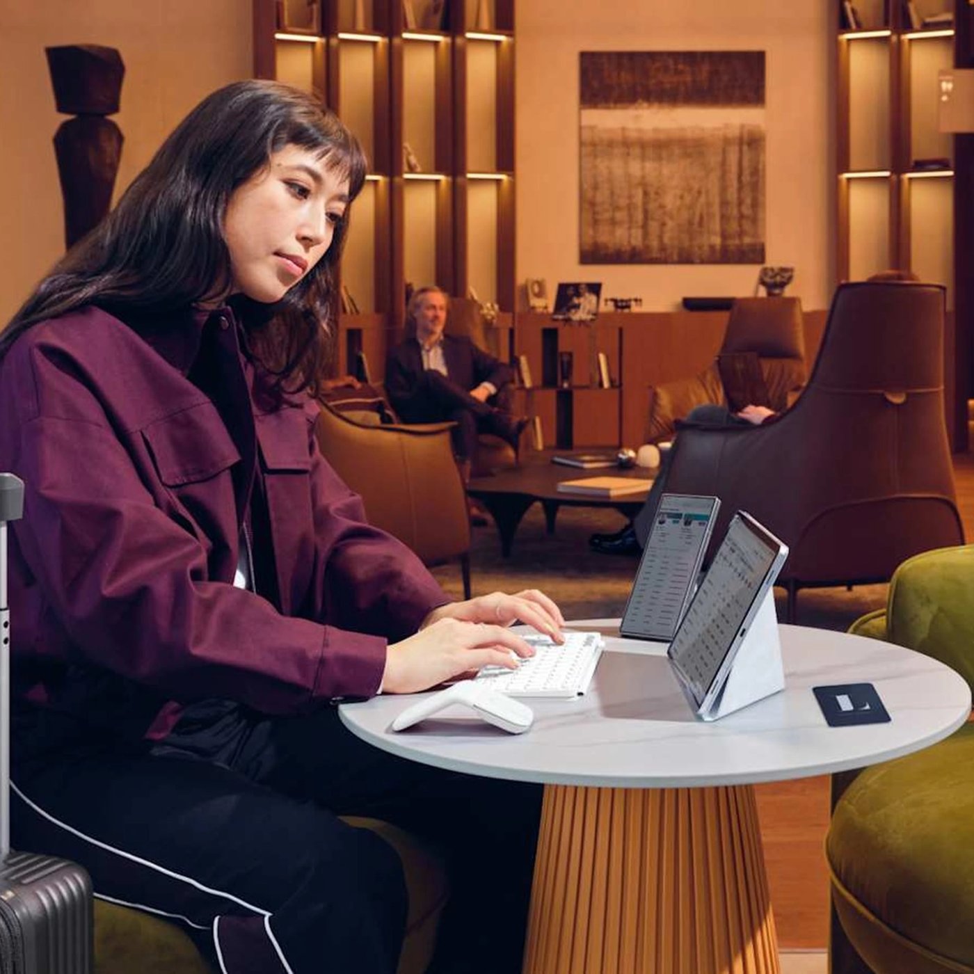 Logitech Mobi Fold sammenleggbar trådløs mus Off-white
