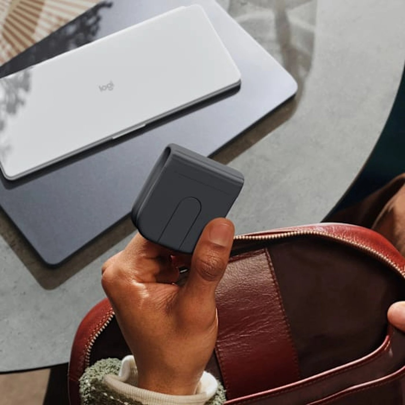 Logitech Mobi Fold sammenleggbar trådløs mus Grafitt