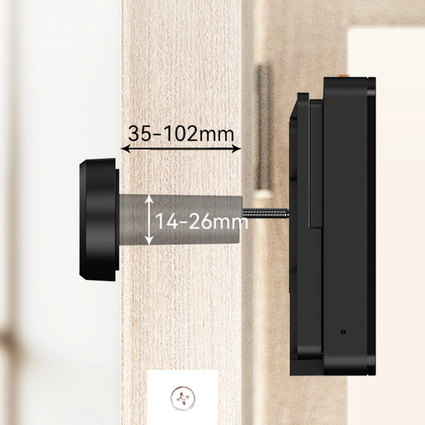 Imou VD1 smart dørkikkert med kamera Svart