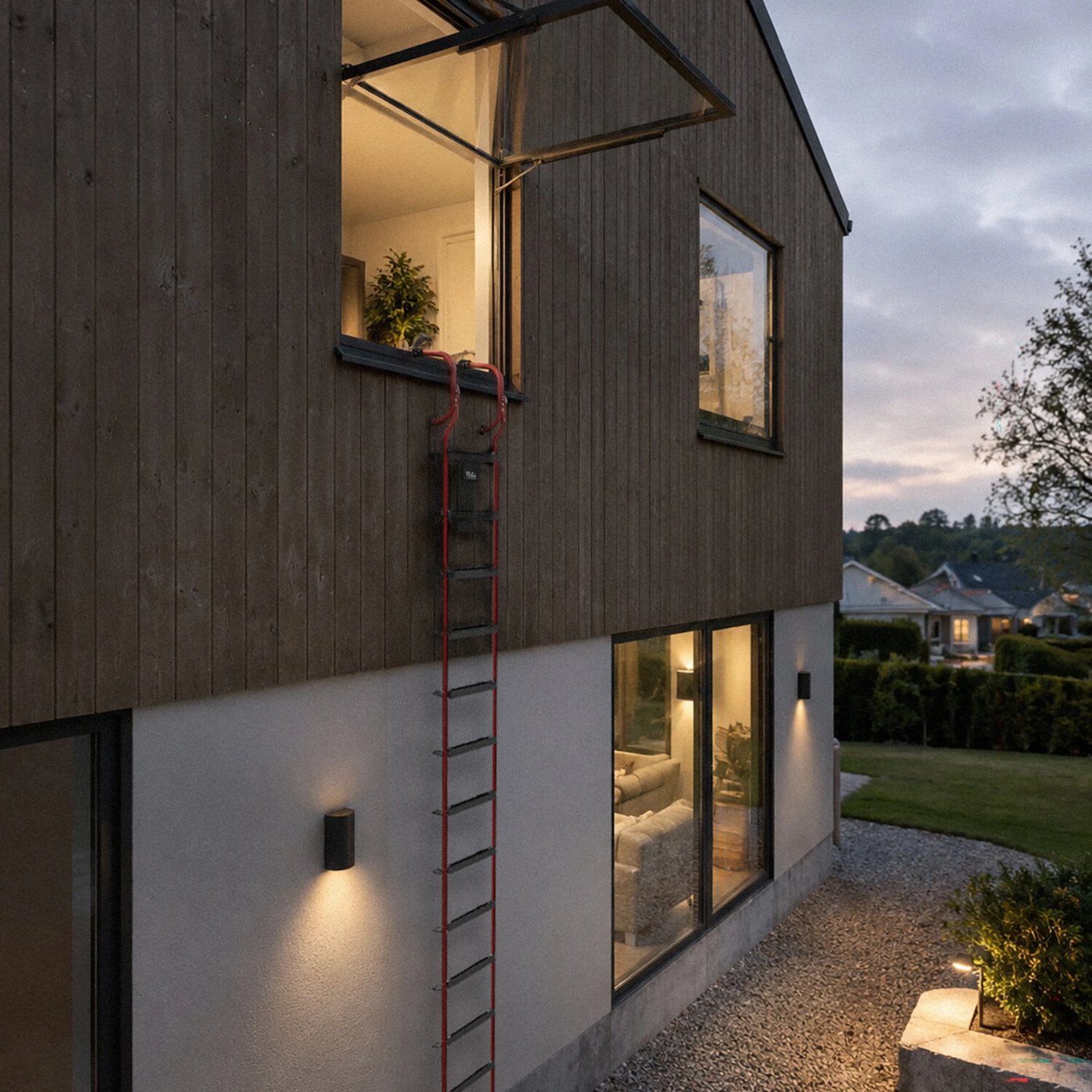 Housegard Sammenleggbar brannstige 4,5 m