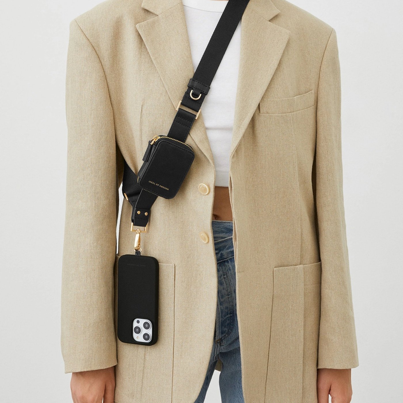 IDEAL OF SWEDEN Utility Phone Strap Svart