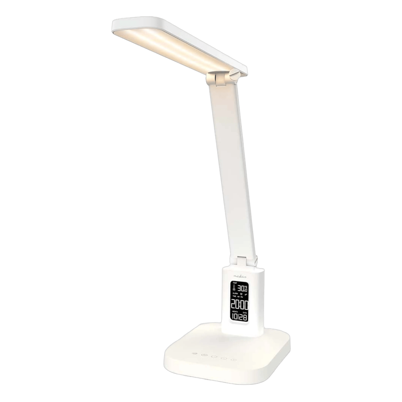 Nedis Laddbar LED-skrivbordslampa med display