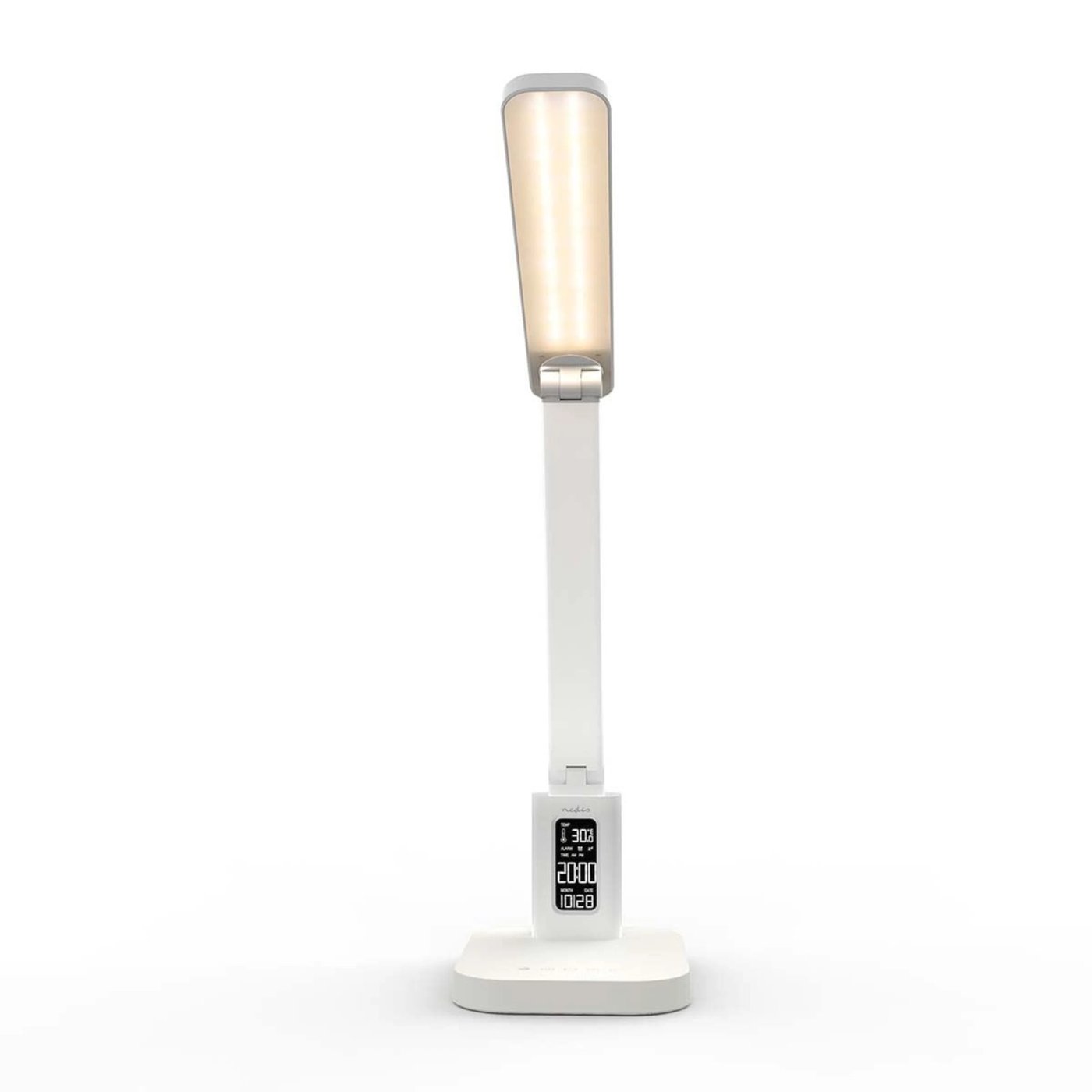 Nedis Laddbar LED-skrivbordslampa med display