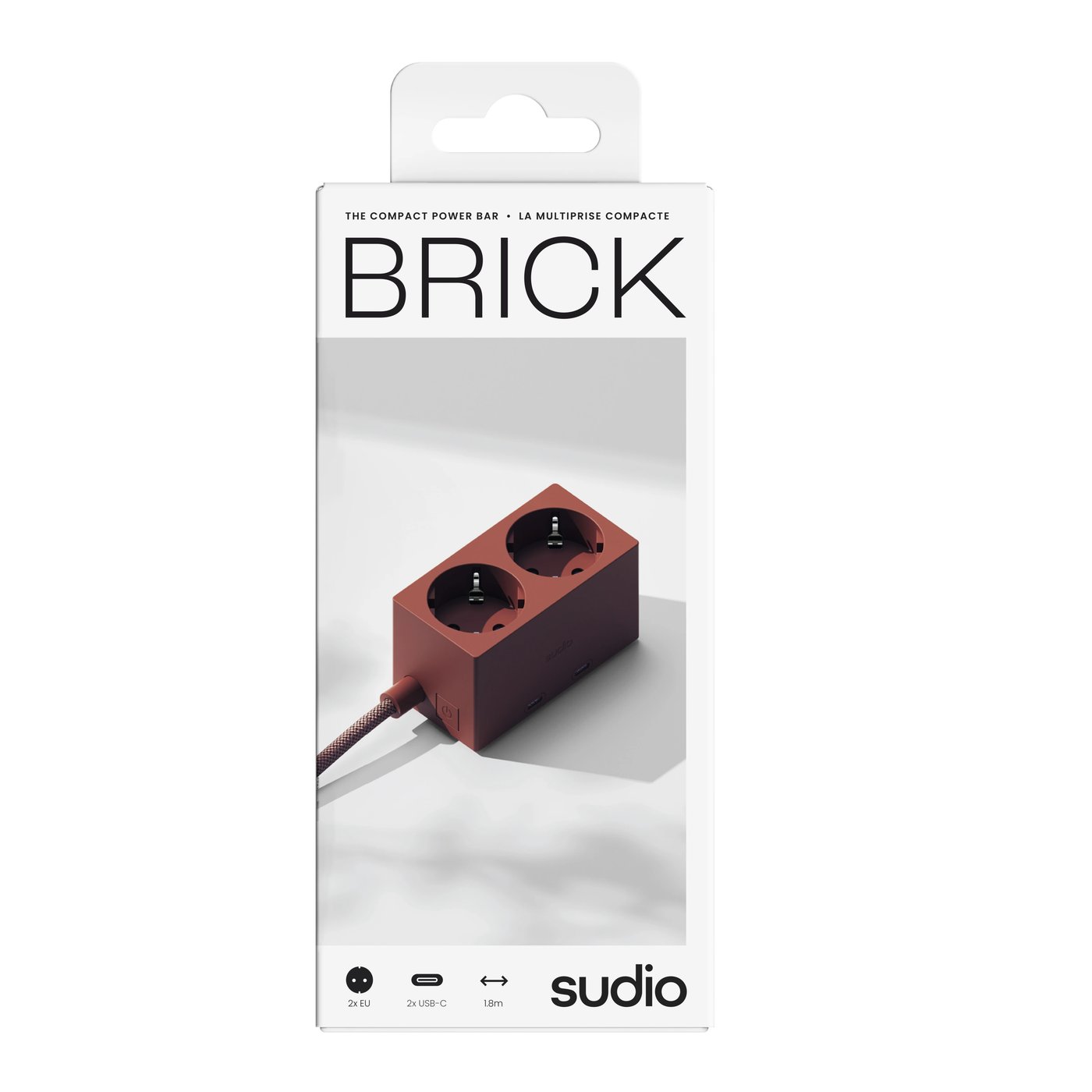 Sudio Brick grenuttak med GaN-lading 30 W Rød