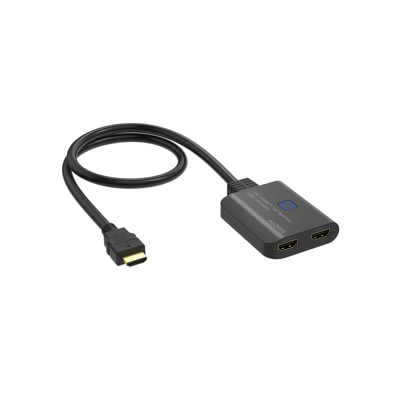 Luxorparts HDMI-splitter mini 4K/60 Hz 2-vägs