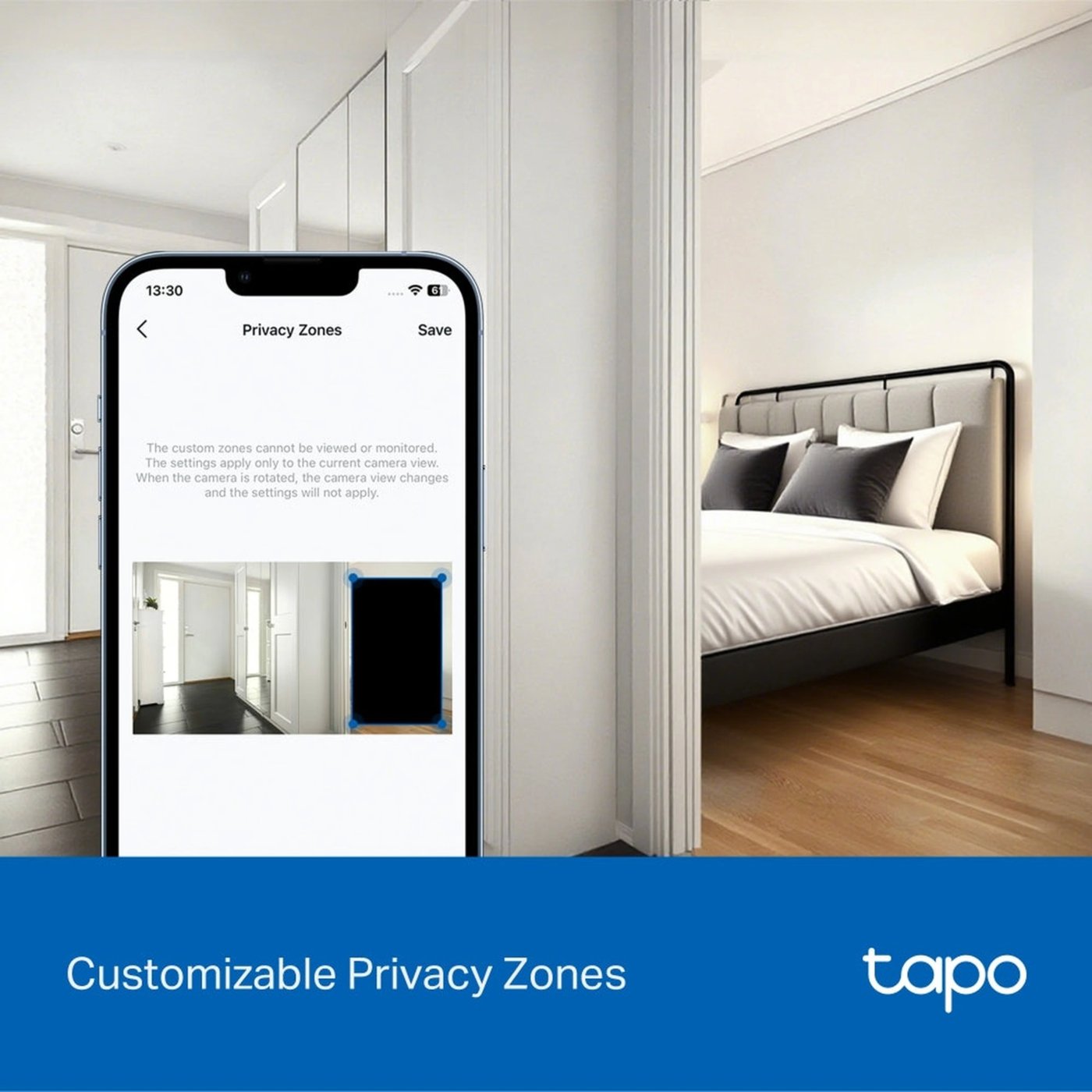 TP-Link Tapo C250 pan/tilt-övervakningskamera med 4K Vit