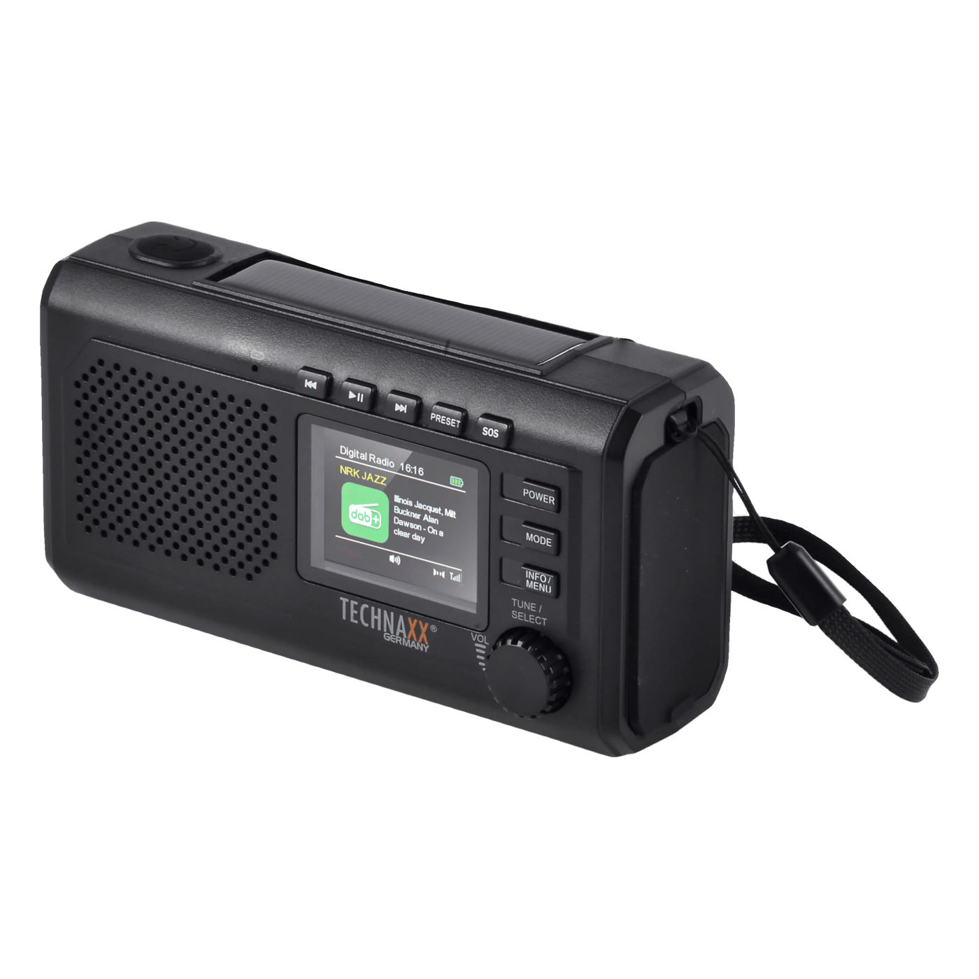 TECHNAXX Crank Emergency DAB Radio TX-414 2000 mAh