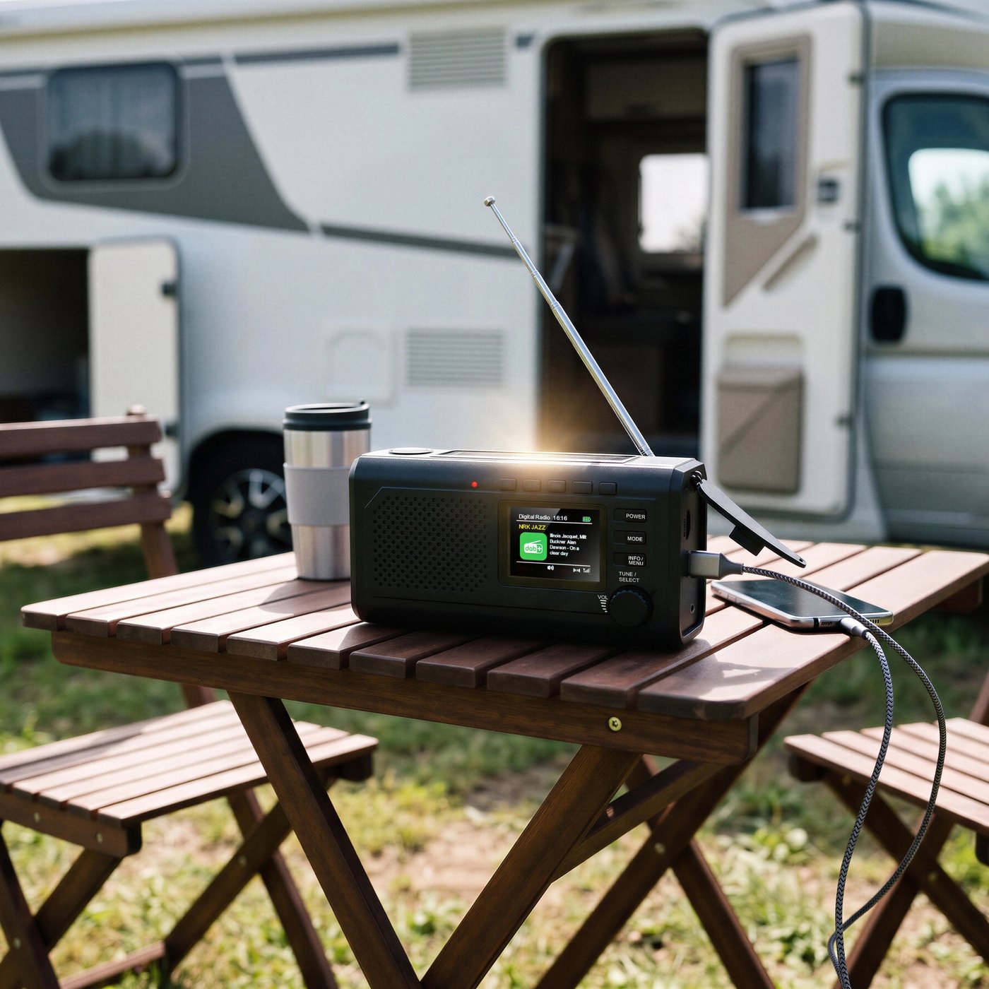 TECHNAXX Crank Emergency DAB Radio TX-414 2000 mAh