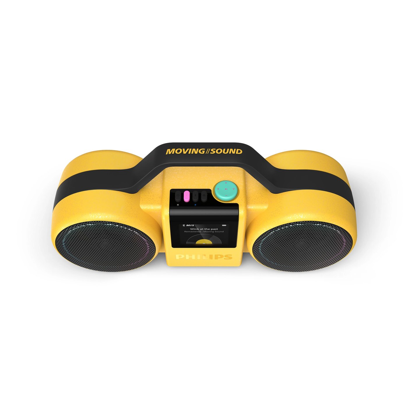 Philips Moving Sound The Roller Bluetooth-høyttaler Gul