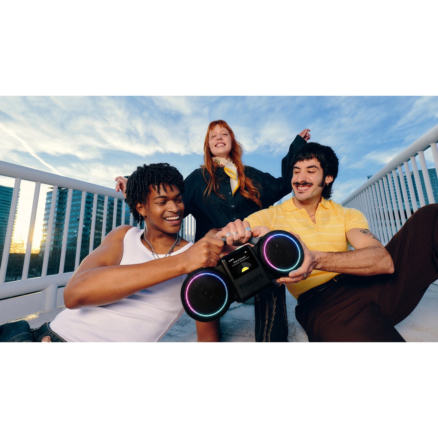 Philips Moving Sound The Roller Bluetooth-høyttaler Svart