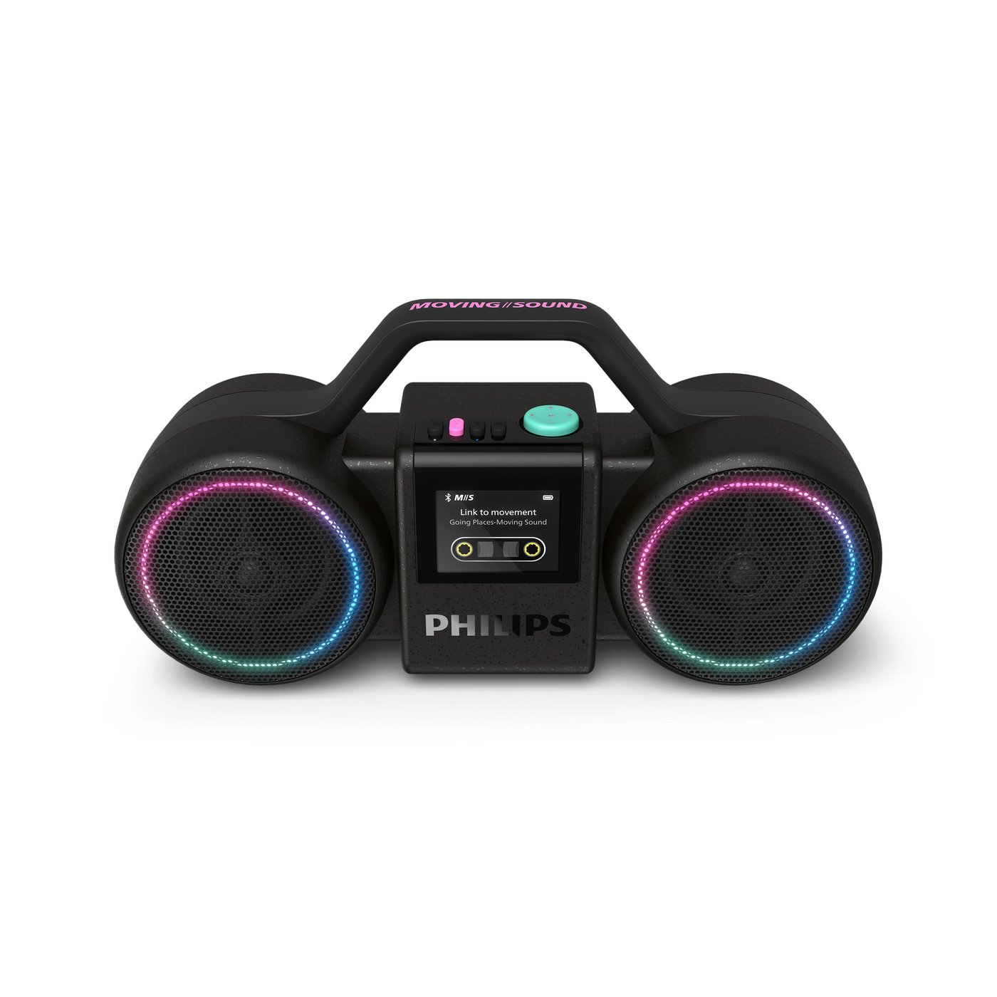Philips Moving Sound The Roller Bluetooth-høyttaler Svart
